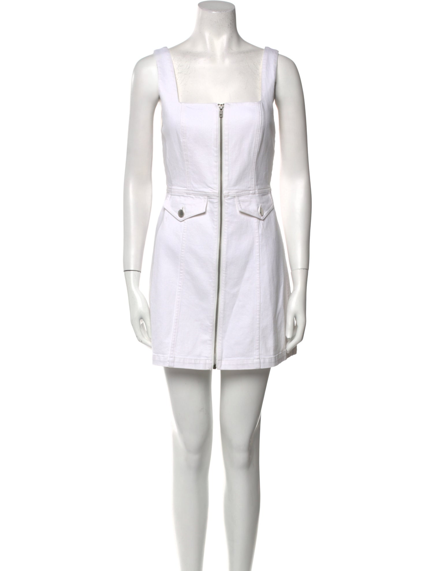 Alice + Olivia Square Neckline Mini Dress