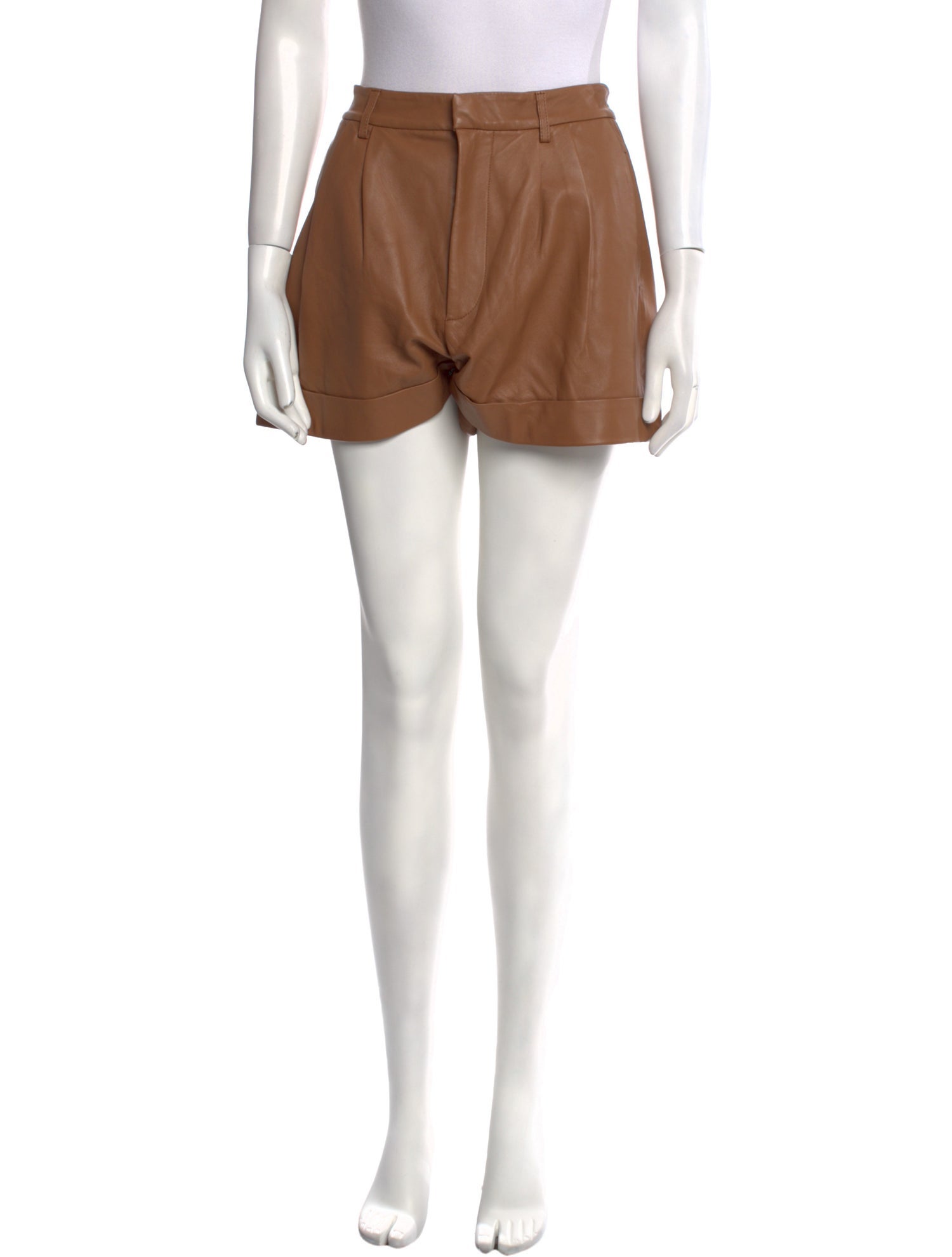 Alice + Olivia Lamb Leather Mini Shorts w/ Tags