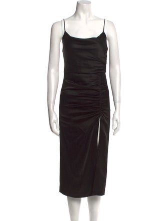 Alice + Olivia Square Neckline Midi Length Dress