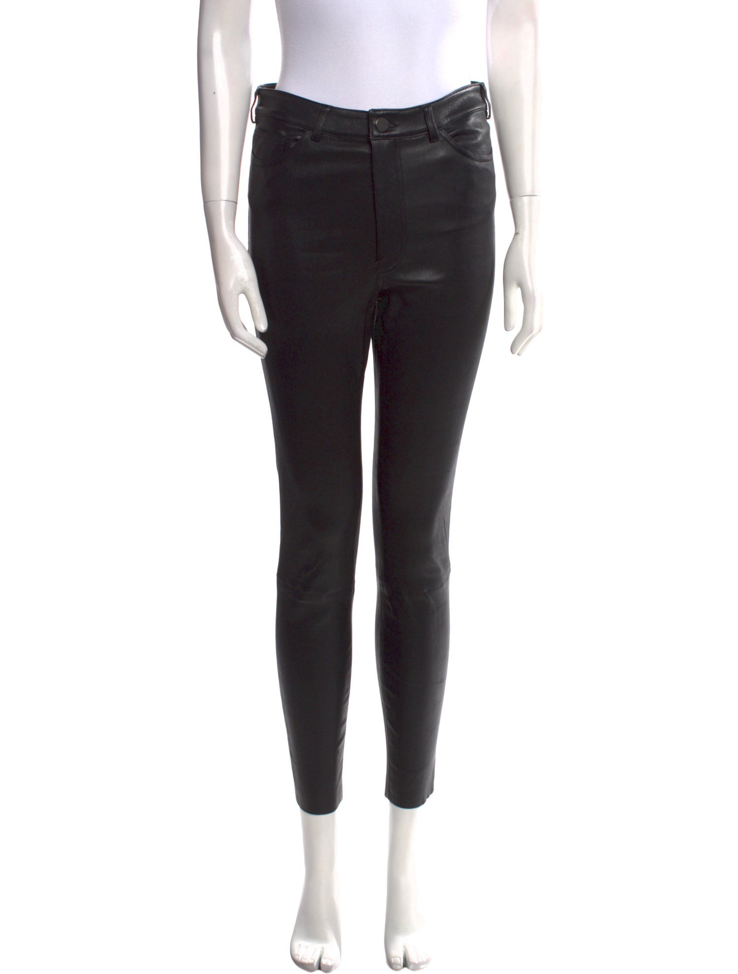 Alice + Olivia Leather Skinny Leg Pants