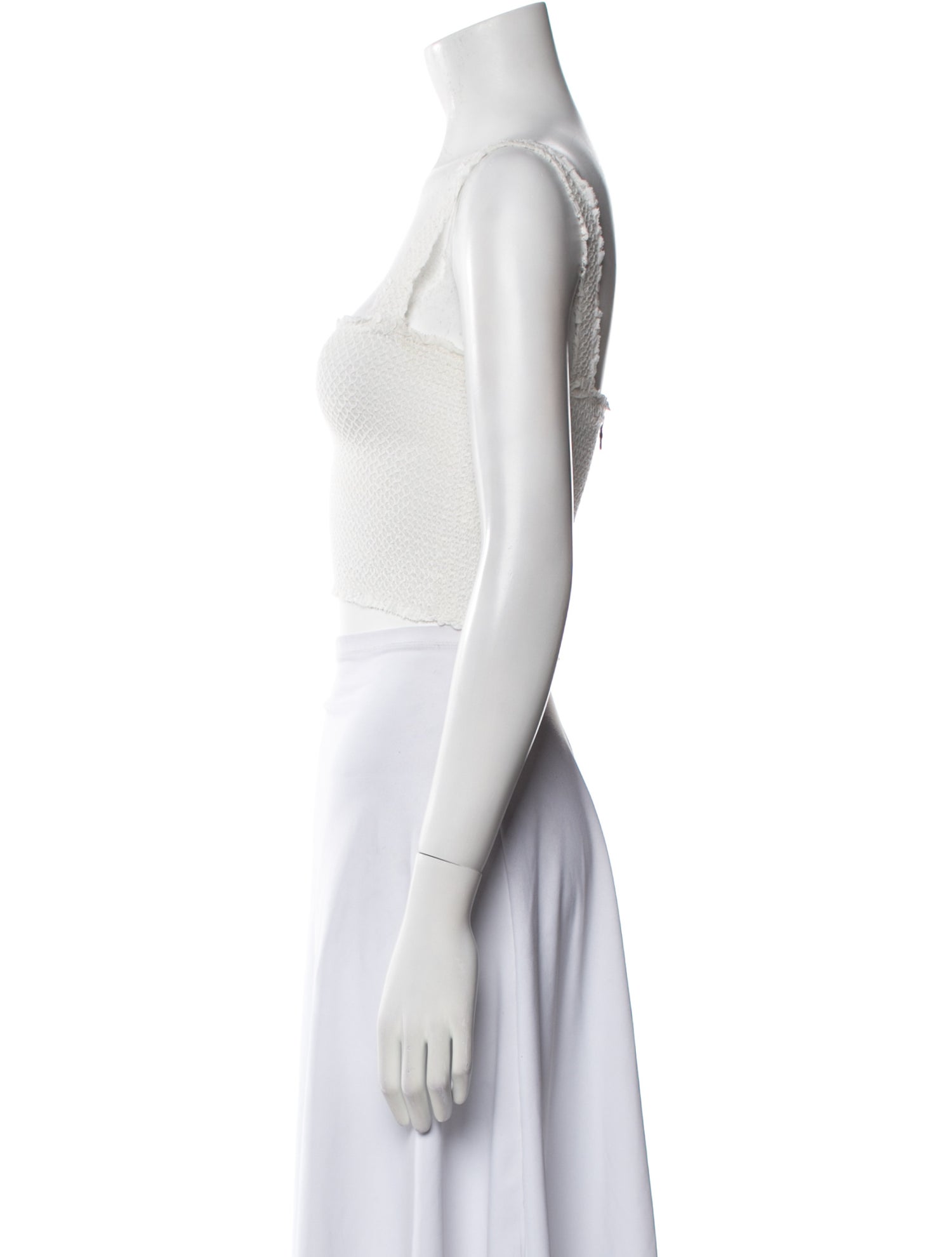 Alice + Olivia Square Neckline Sleeveless Crop Top