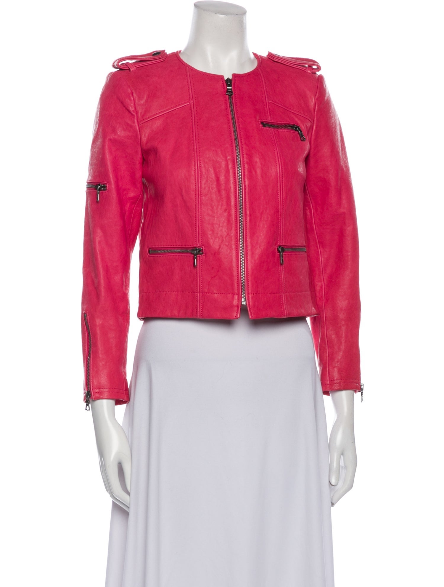 Alice + Olivia Leather Biker Jacket