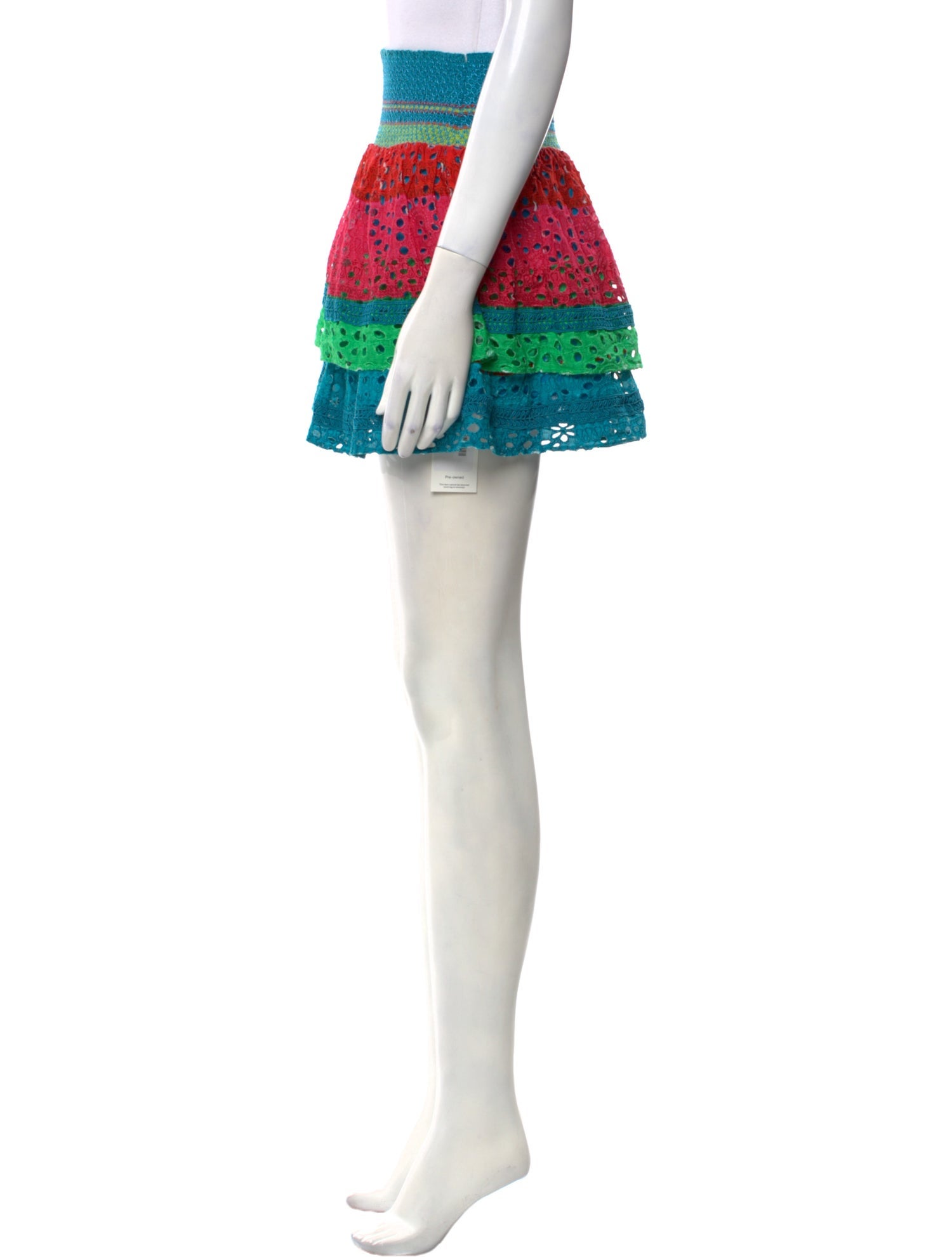 Alice + Olivia Striped Mini Skirt