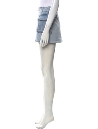 Alice + Olivia Raw-Edge Trim Mini Skirt