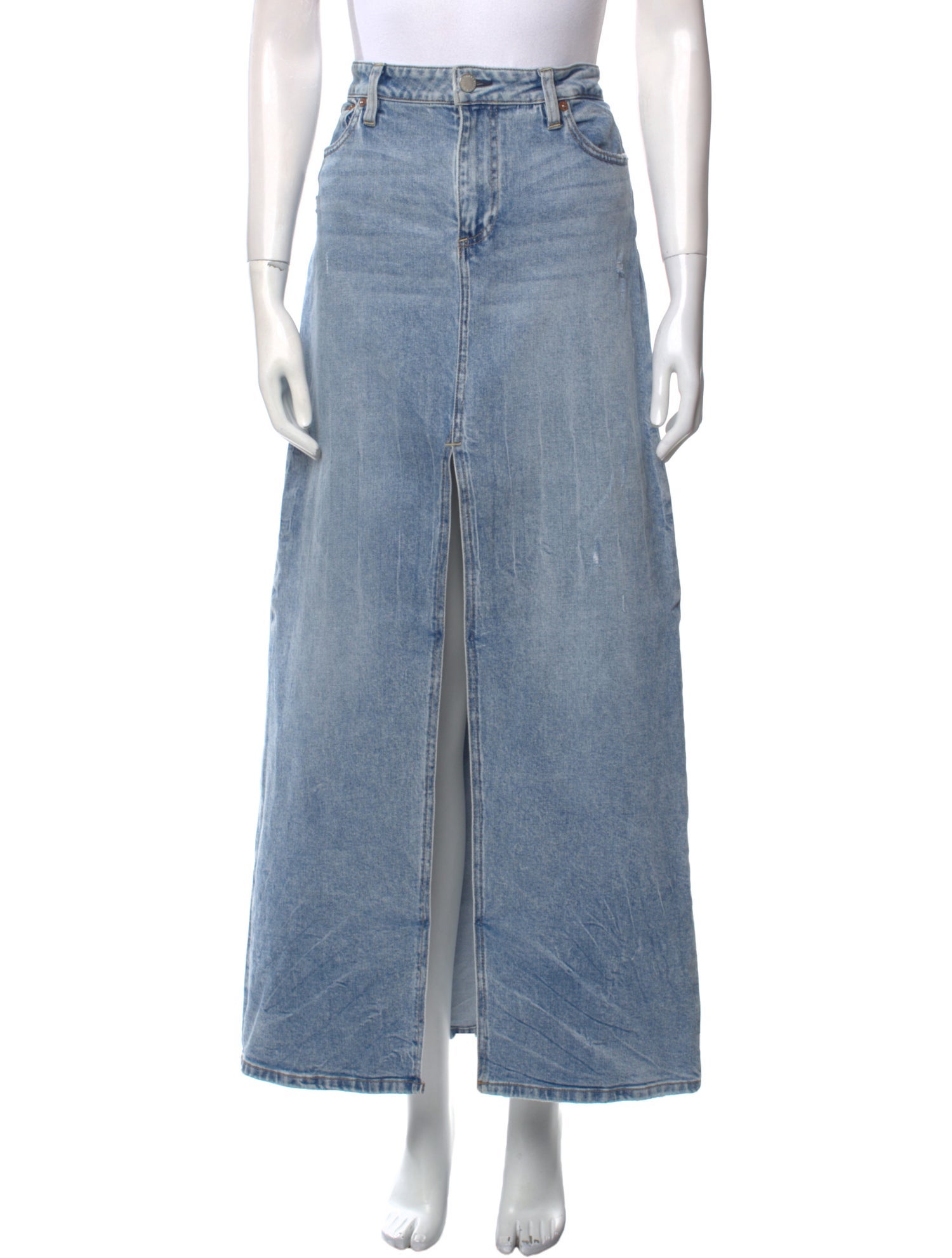 Alice + Olivia Distressed Accents Long Skirt