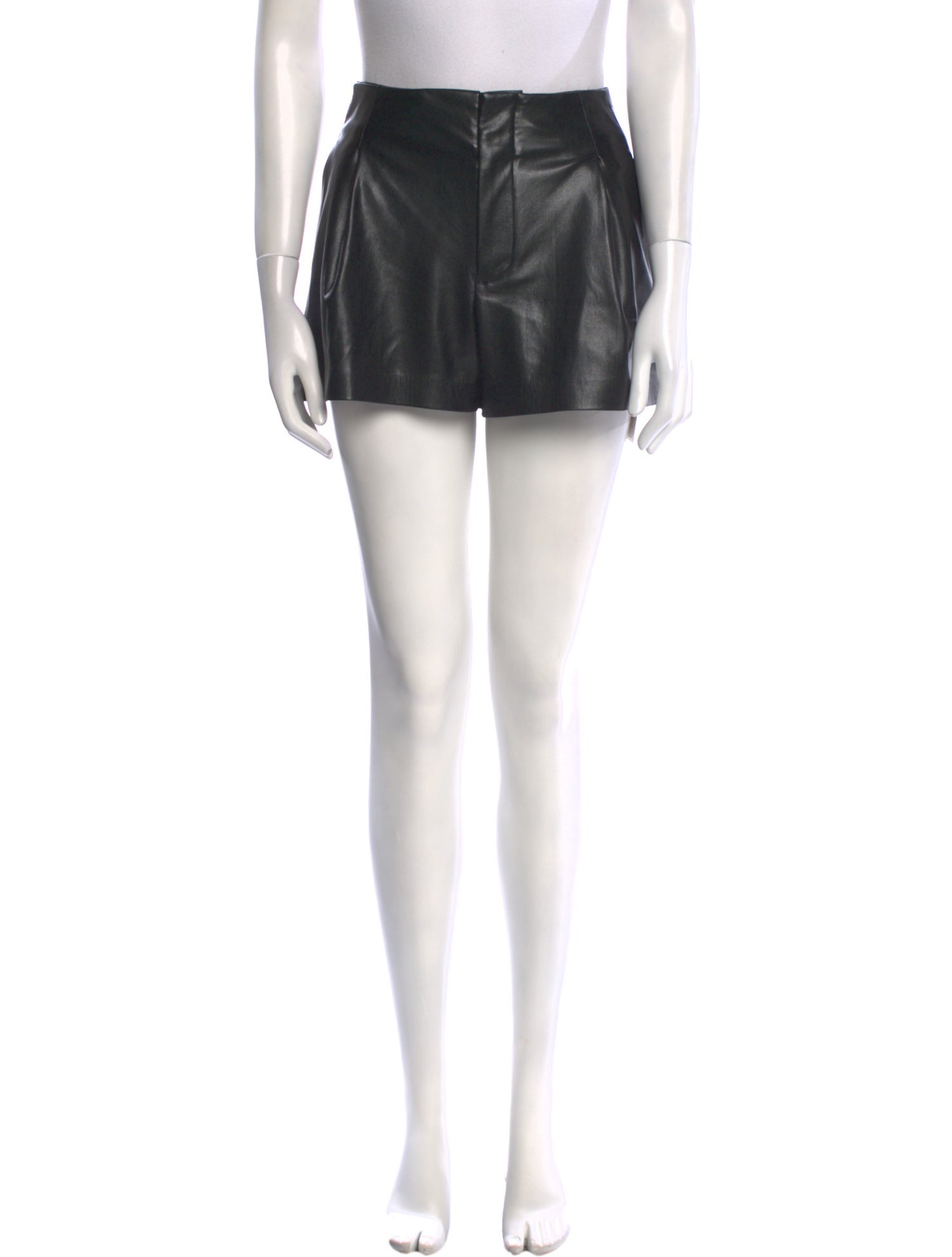 Alice + Olivia Leather Mini Shorts