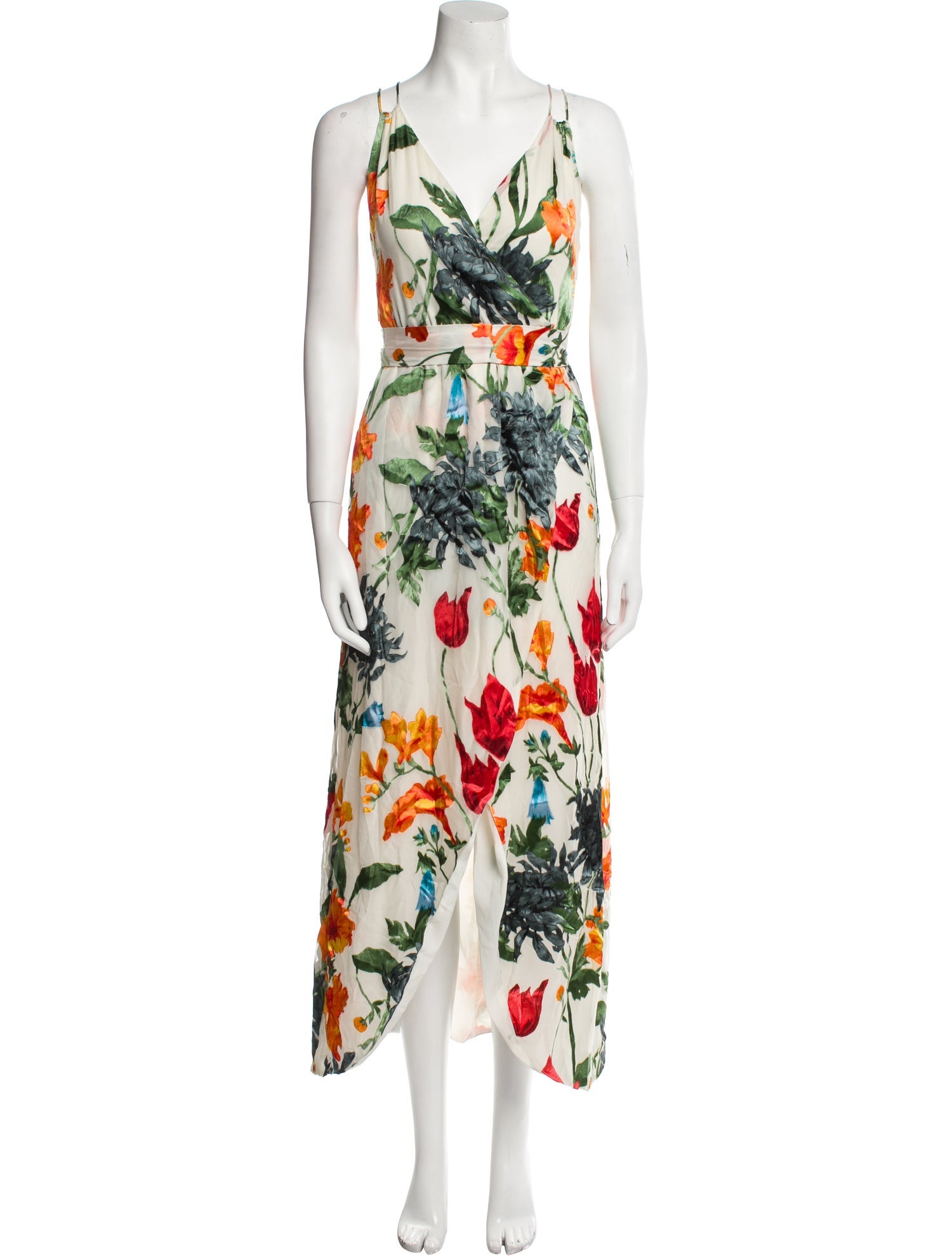 Alice + Olivia Floral Print Long Dress