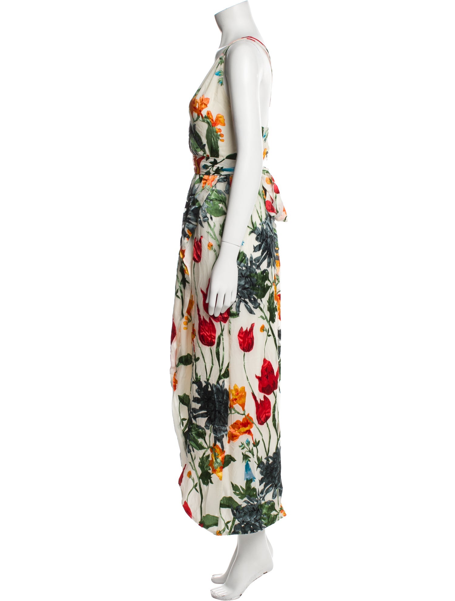 Alice + Olivia Floral Print Long Dress