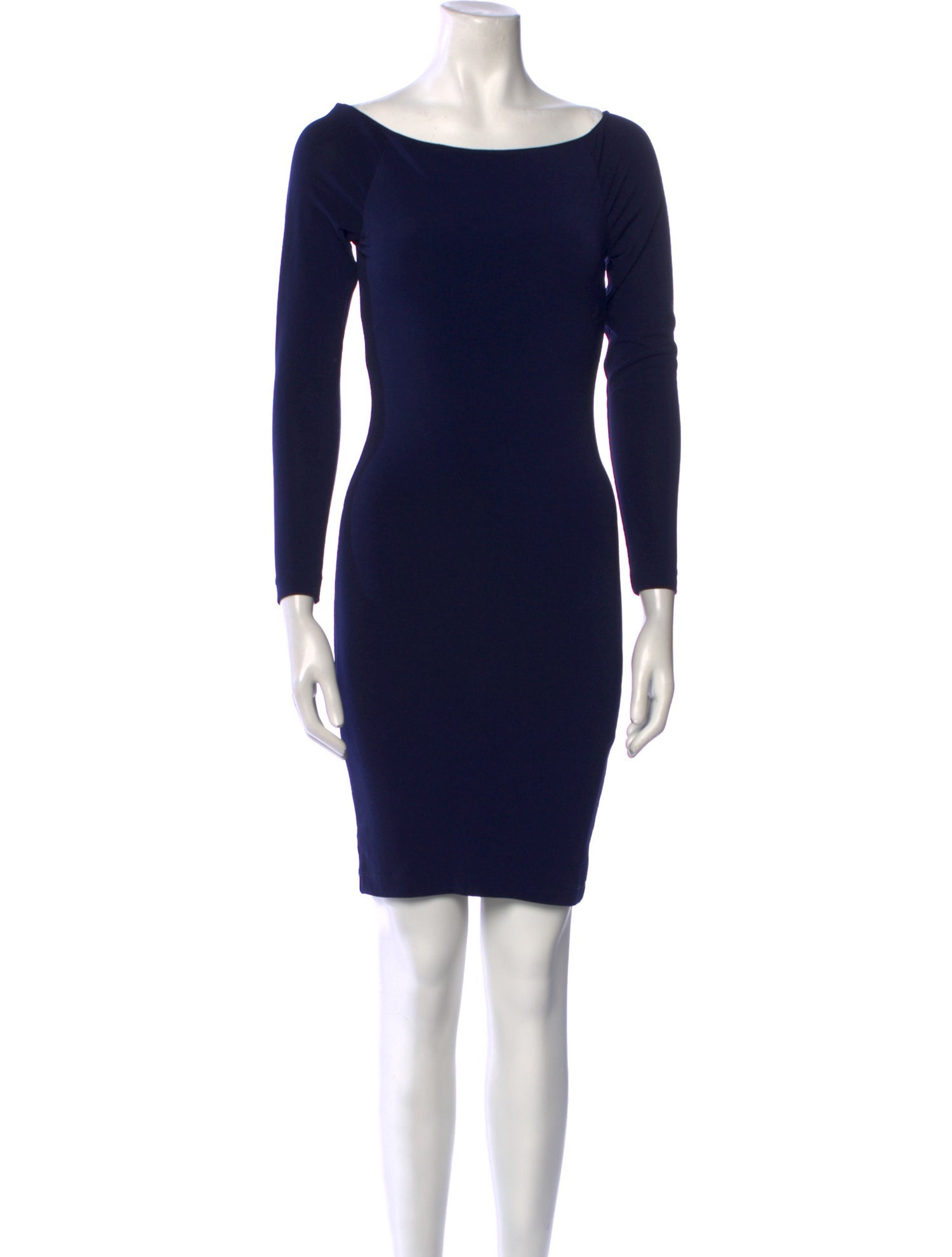 Alice + Olivia Bateau Neckline Mini Dress