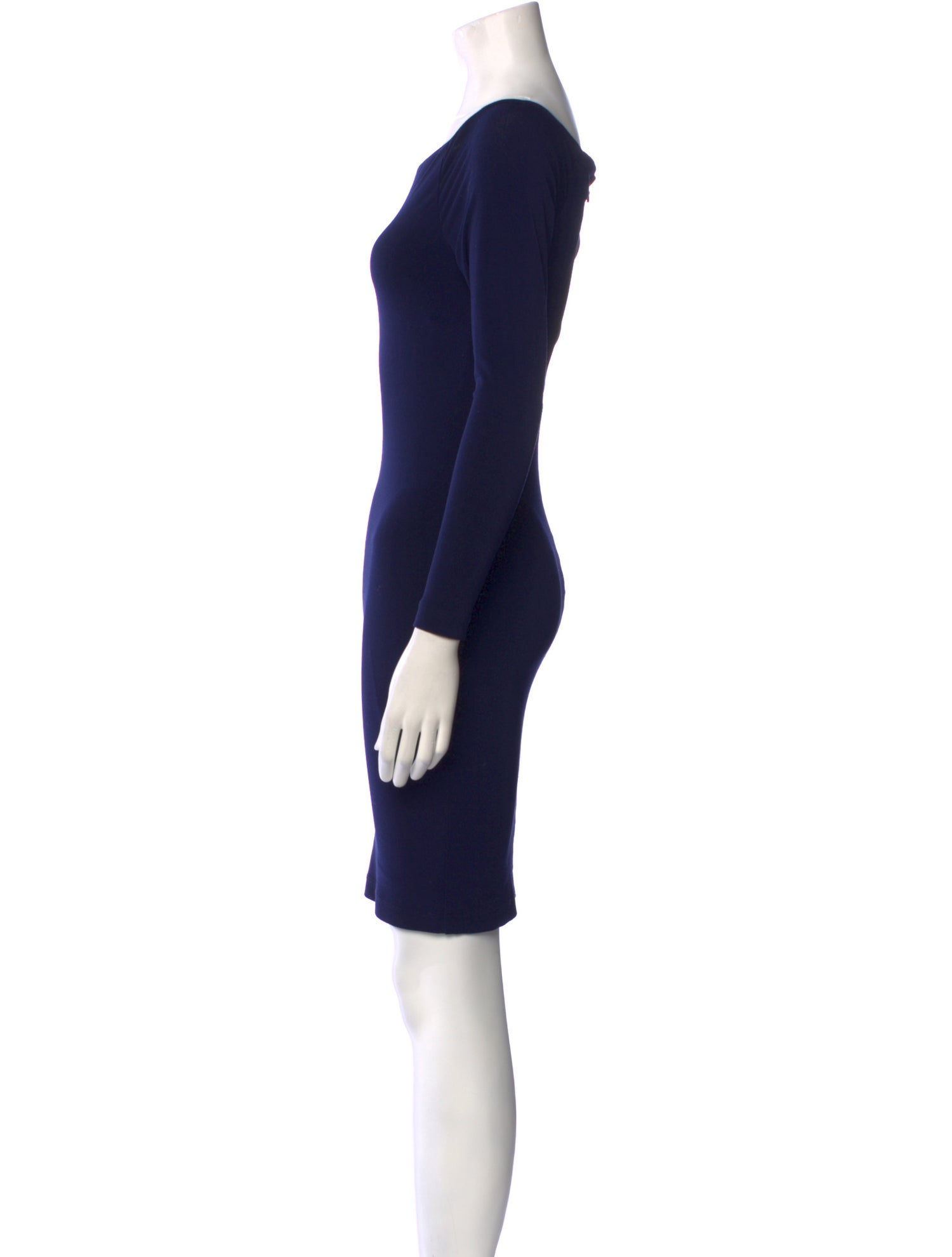 Alice + Olivia Bateau Neckline Mini Dress