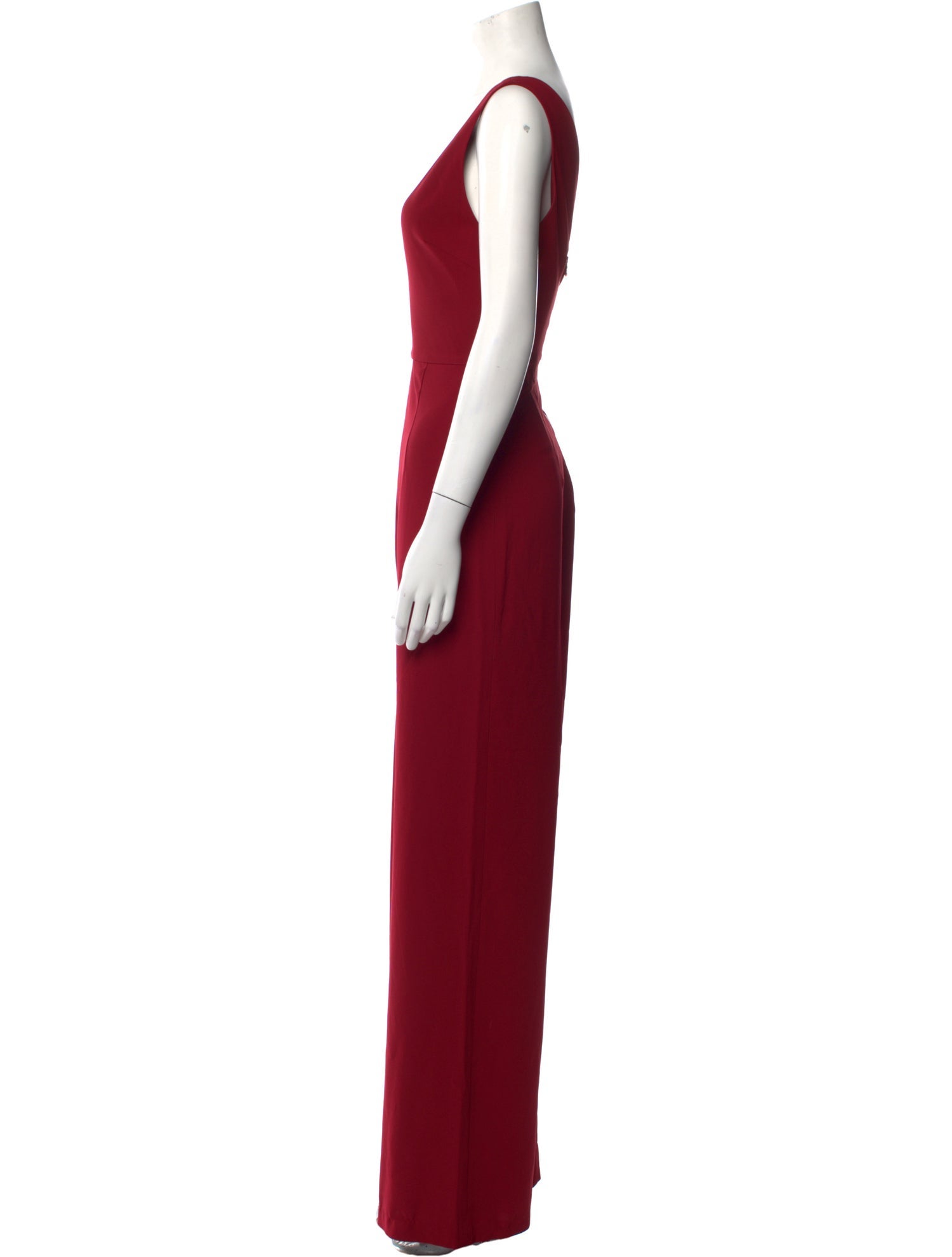 Alice + Olivia Plunge Neckline Jumpsuit