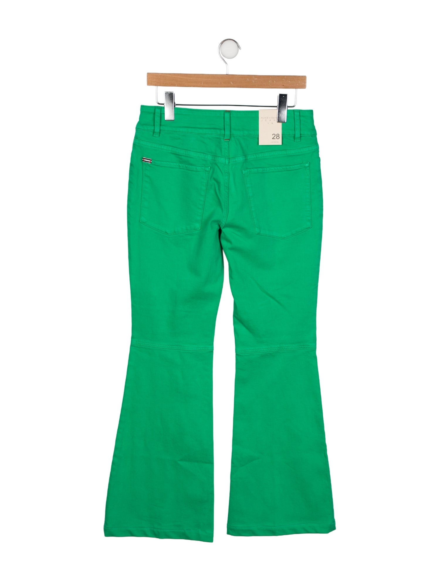 Alice + Olivia Mid-Rise Wide Leg Jeans