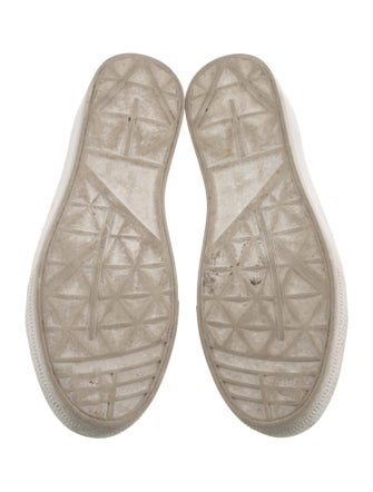 Alice + Olivia Leather Colorblock Pattern Sneakers