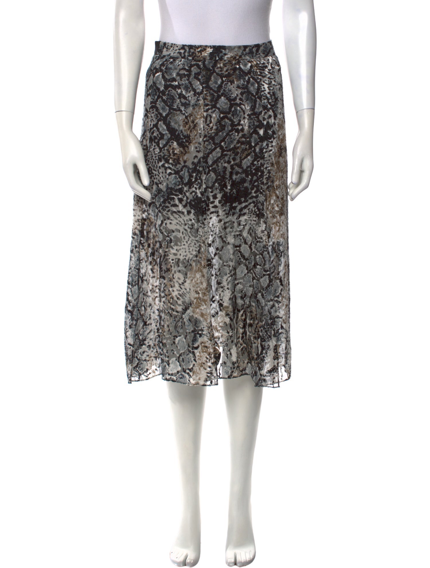 Alice + Olivia Animal Print Knee-Length Skirt