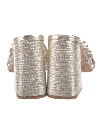 Alice + Olivia Leather Slides