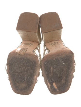 Alice + Olivia Leather Slides