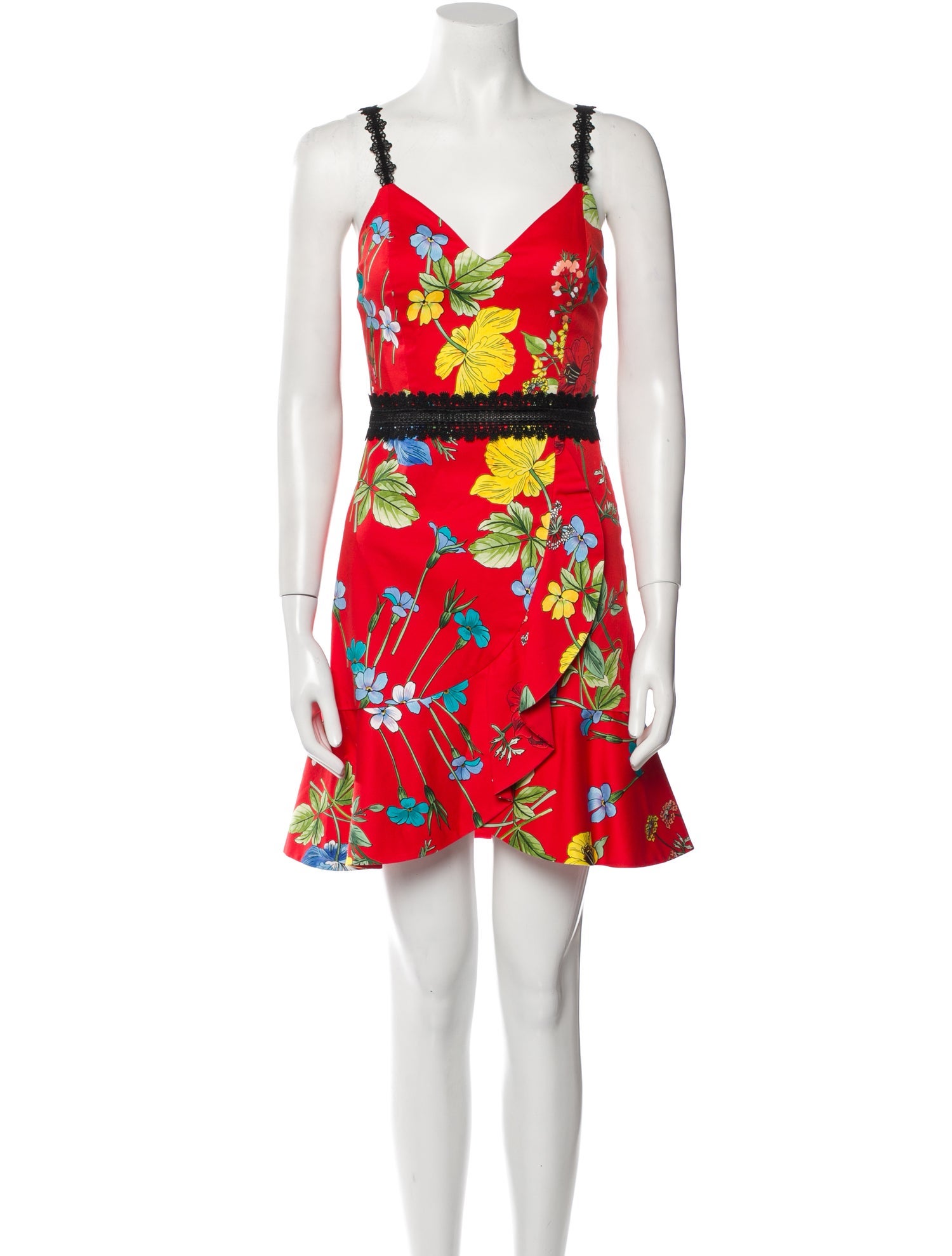 Alice + Olivia Floral Print Mini Dress