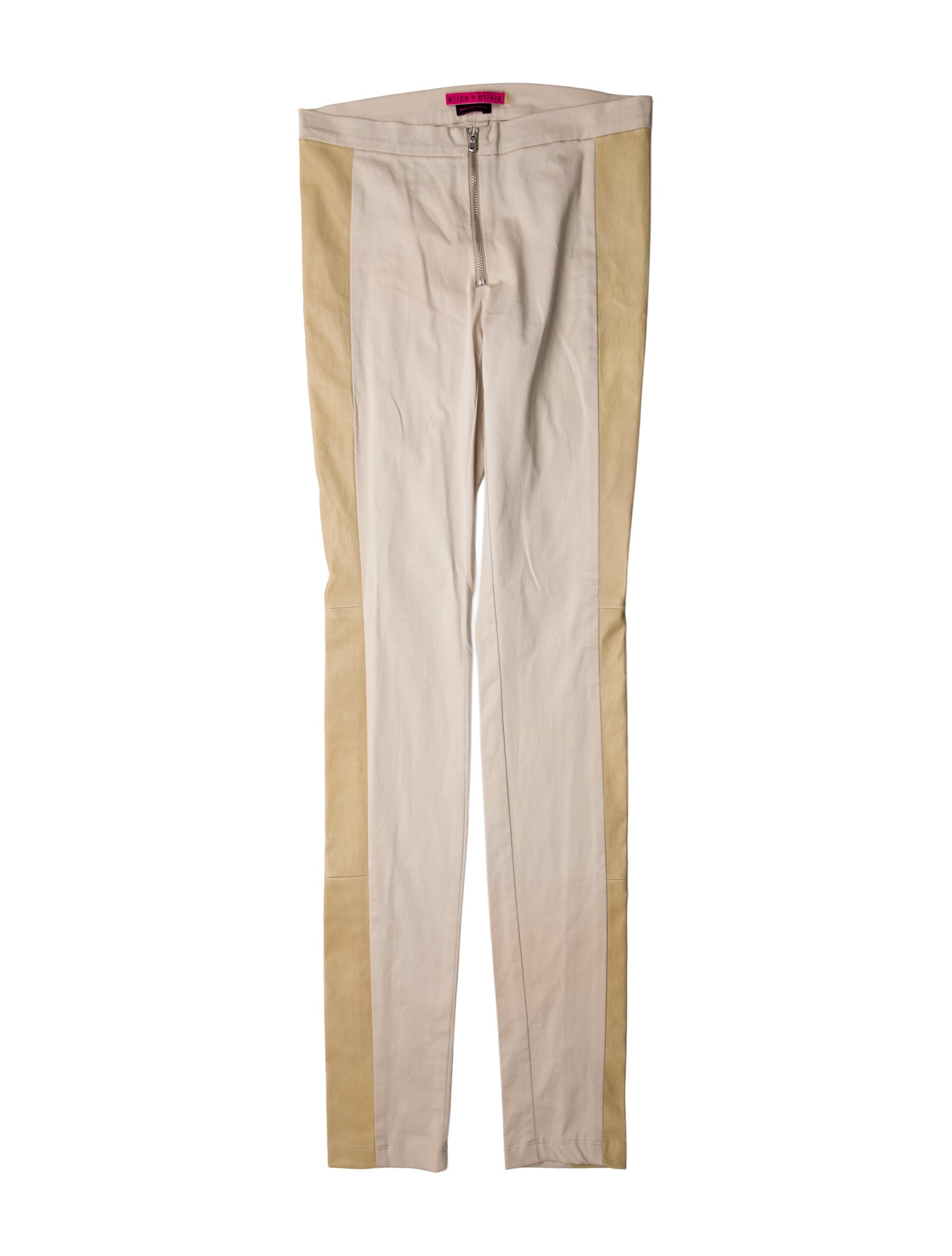 Alice + Olivia Colorblock Pattern Skinny Leg Pants