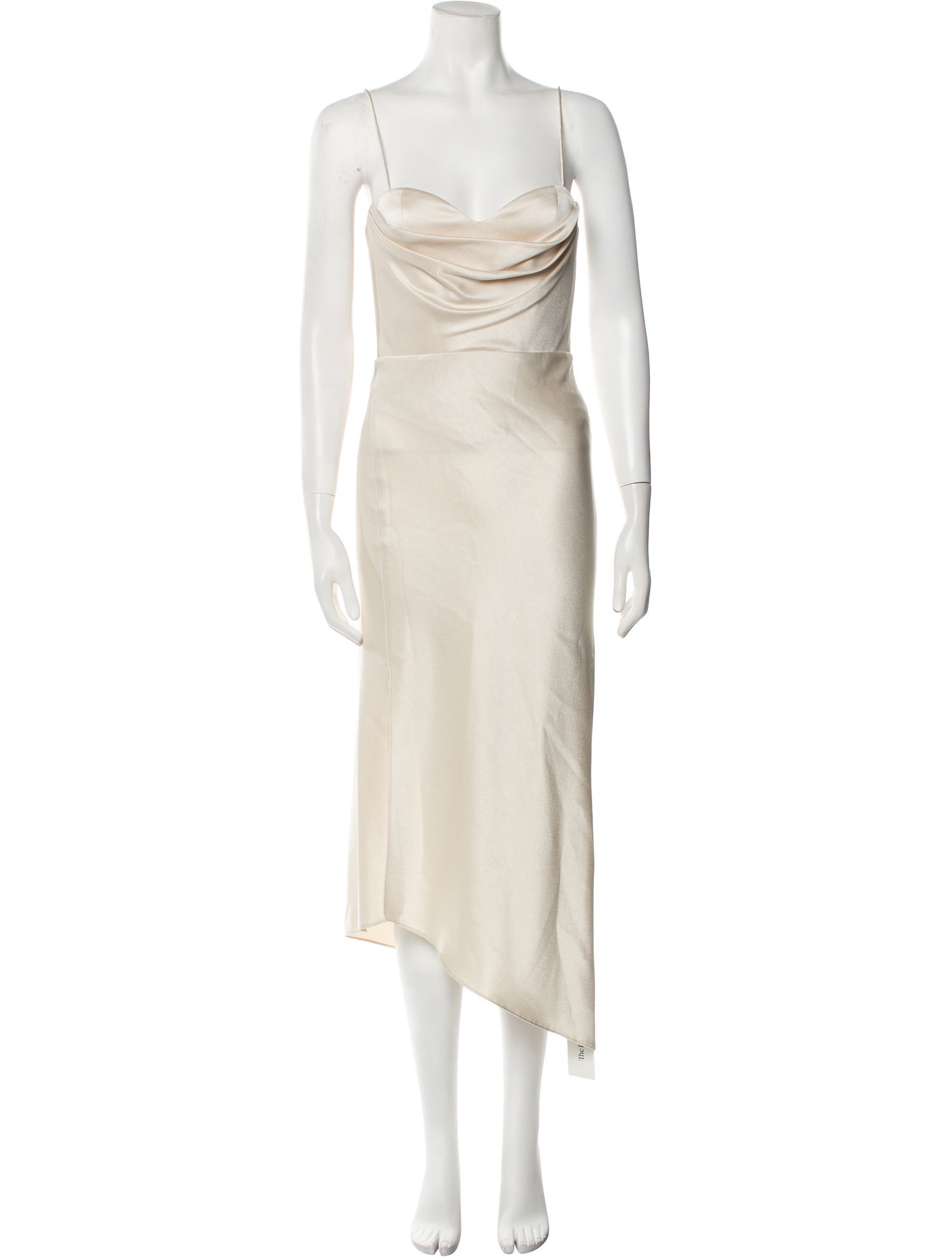 Alice + Olivia Cowl Neck Midi Length Dress