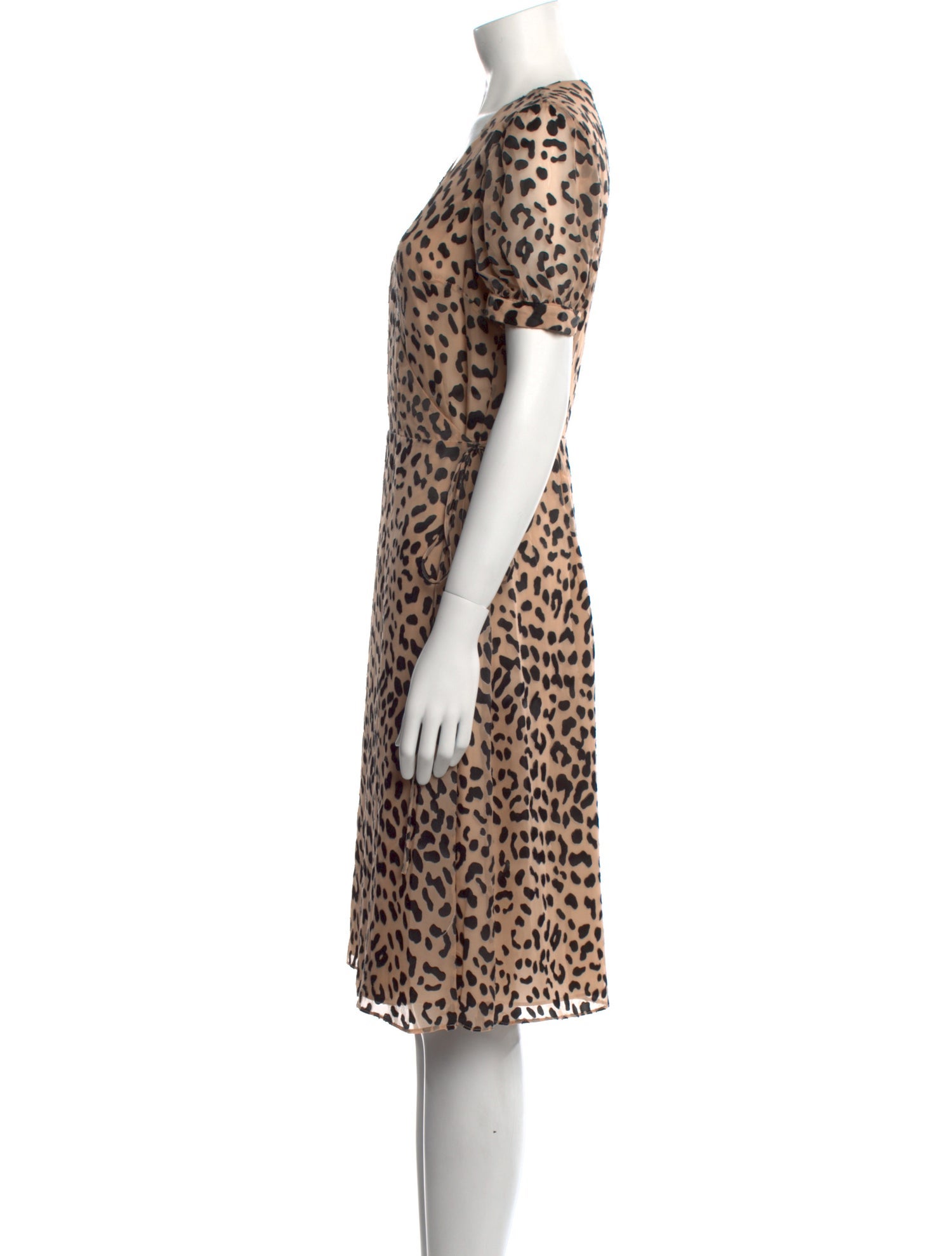 Alice + Olivia Animal Print Knee-Length Dress
