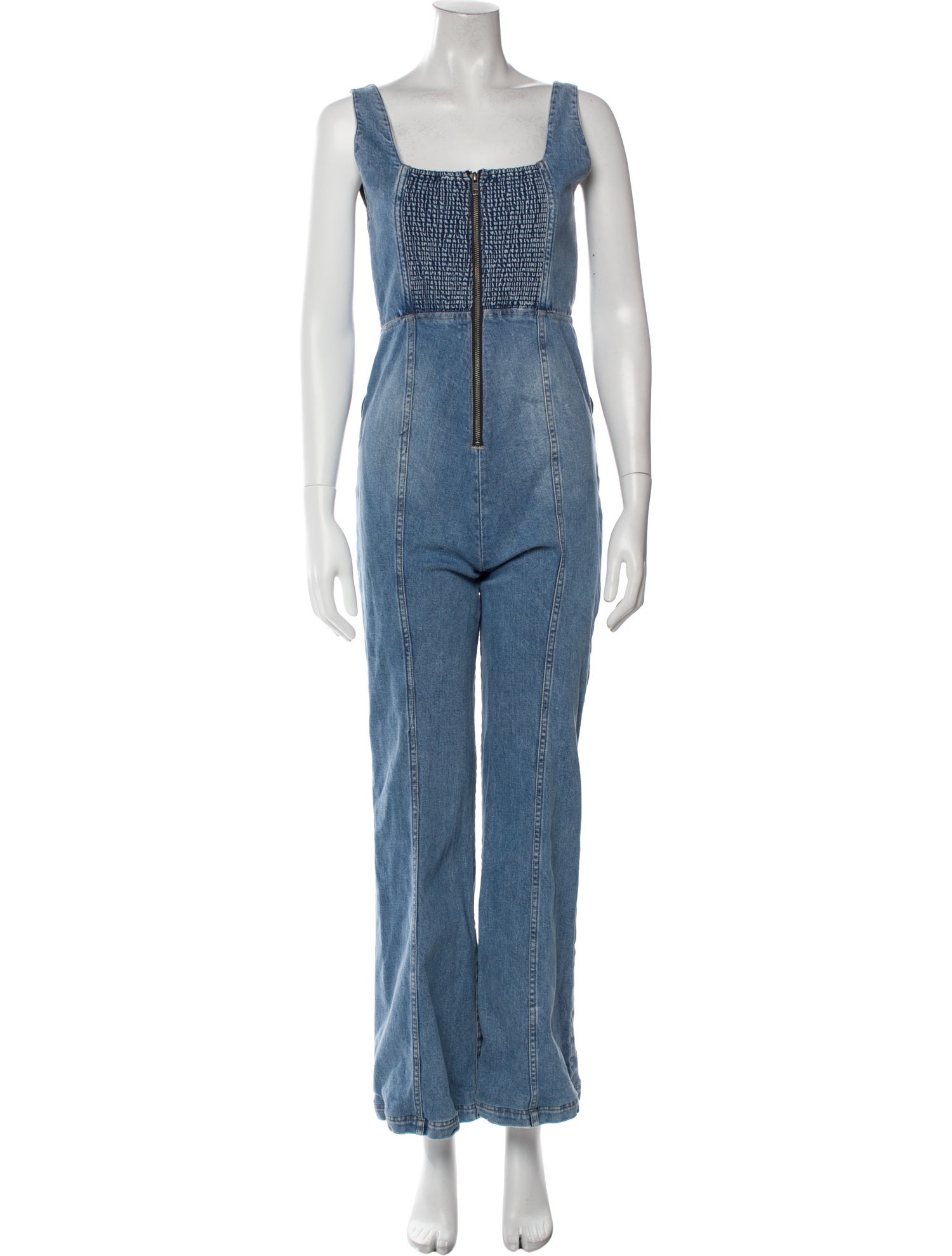 Alice + Olivia Square Neckline Jumpsuit