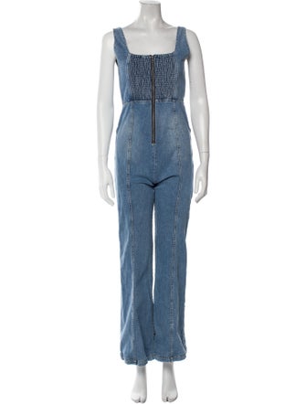 Alice + Olivia Square Neckline Jumpsuit
