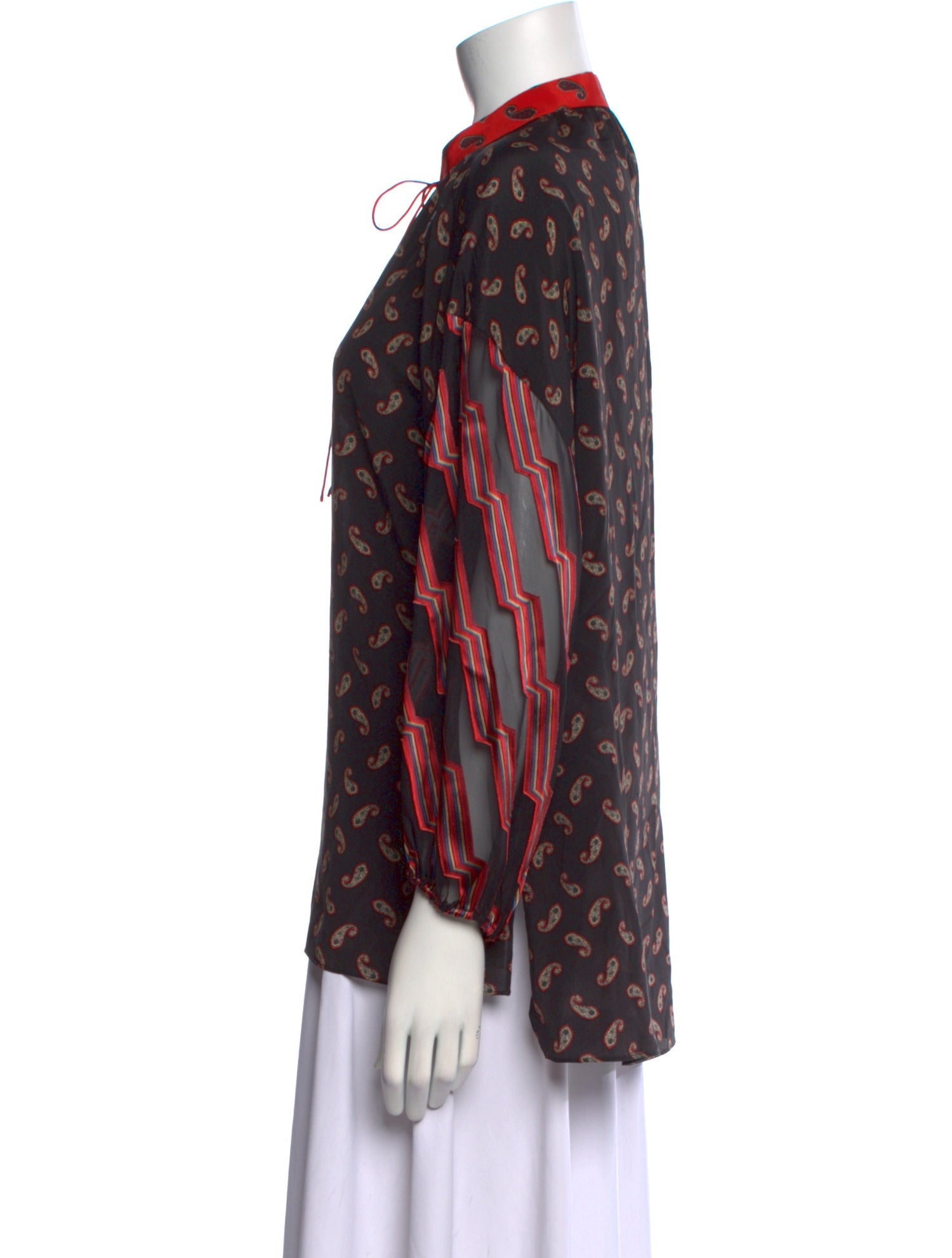 Alice + Olivia Silk Printed Blouse