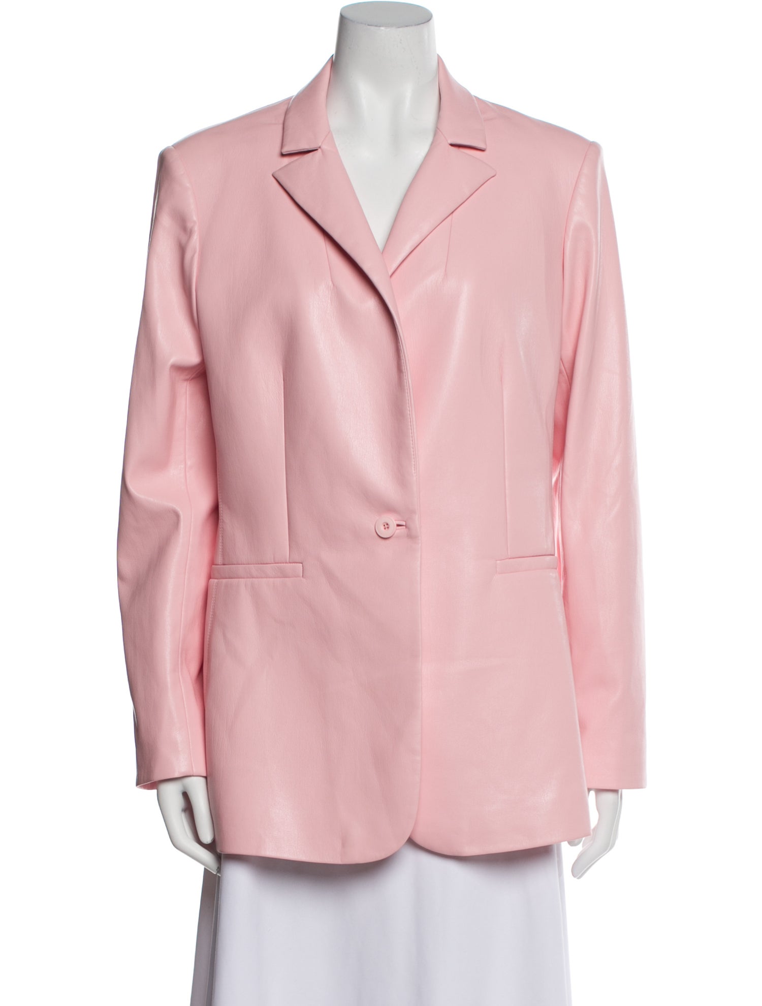 Alice + Olivia Leather Blazer