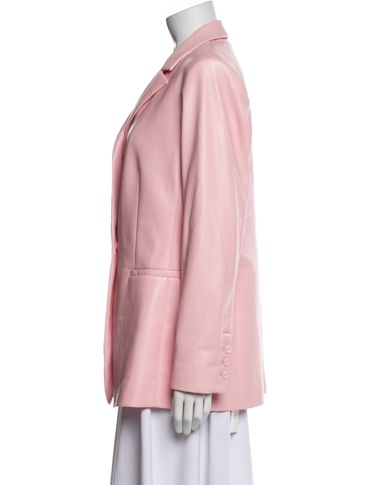 Alice + Olivia Leather Blazer