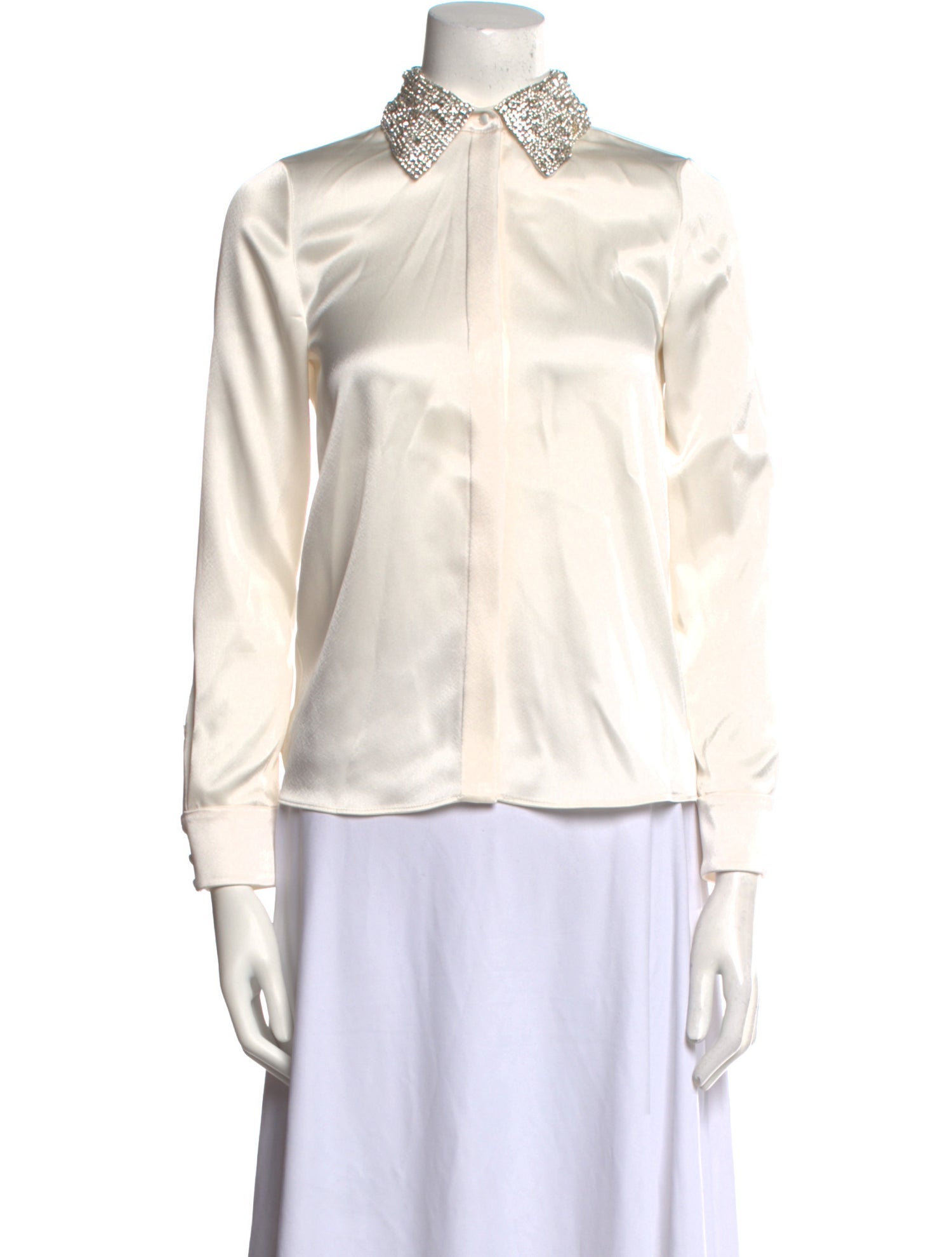 Alice + Olivia Long Sleeve Button-Up Top