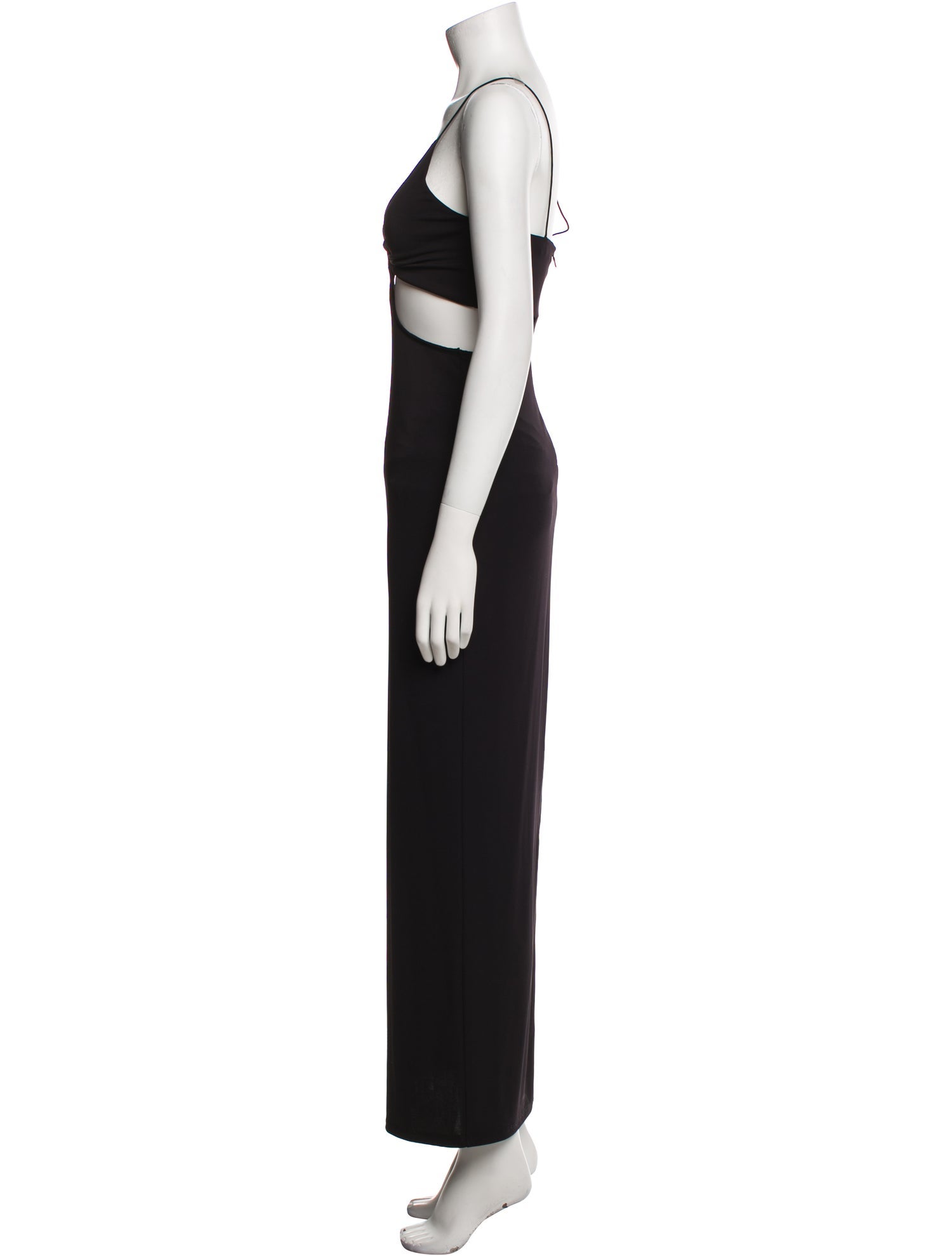 Alice + Olivia Plunge Neckline Long Dress