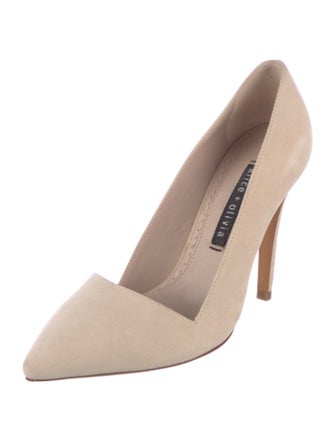 Alice + Olivia Suede D'Orsay Pumps