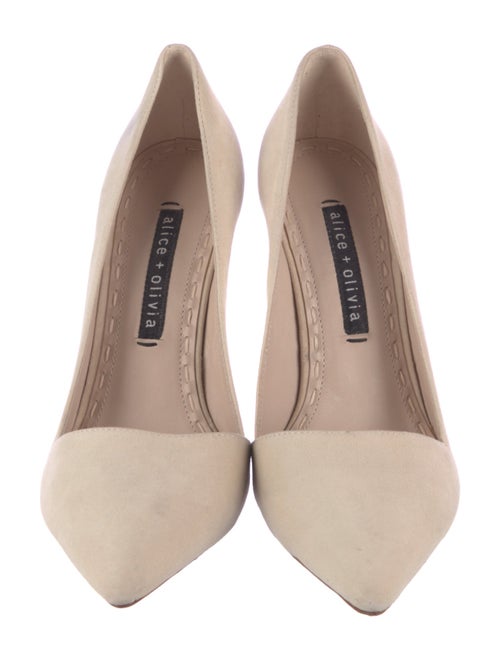 Alice + Olivia Suede D'Orsay Pumps