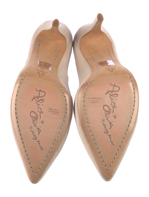 Alice + Olivia Suede D'Orsay Pumps