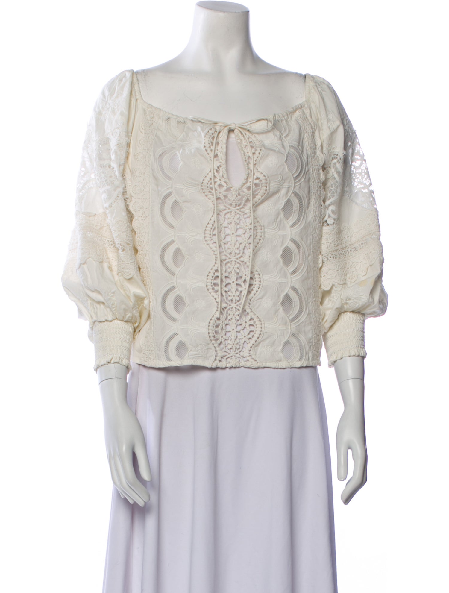 Alice + Olivia Printed Square Neckline Crop Top