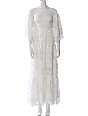 Alice + Olivia Square Neckline Long Dress