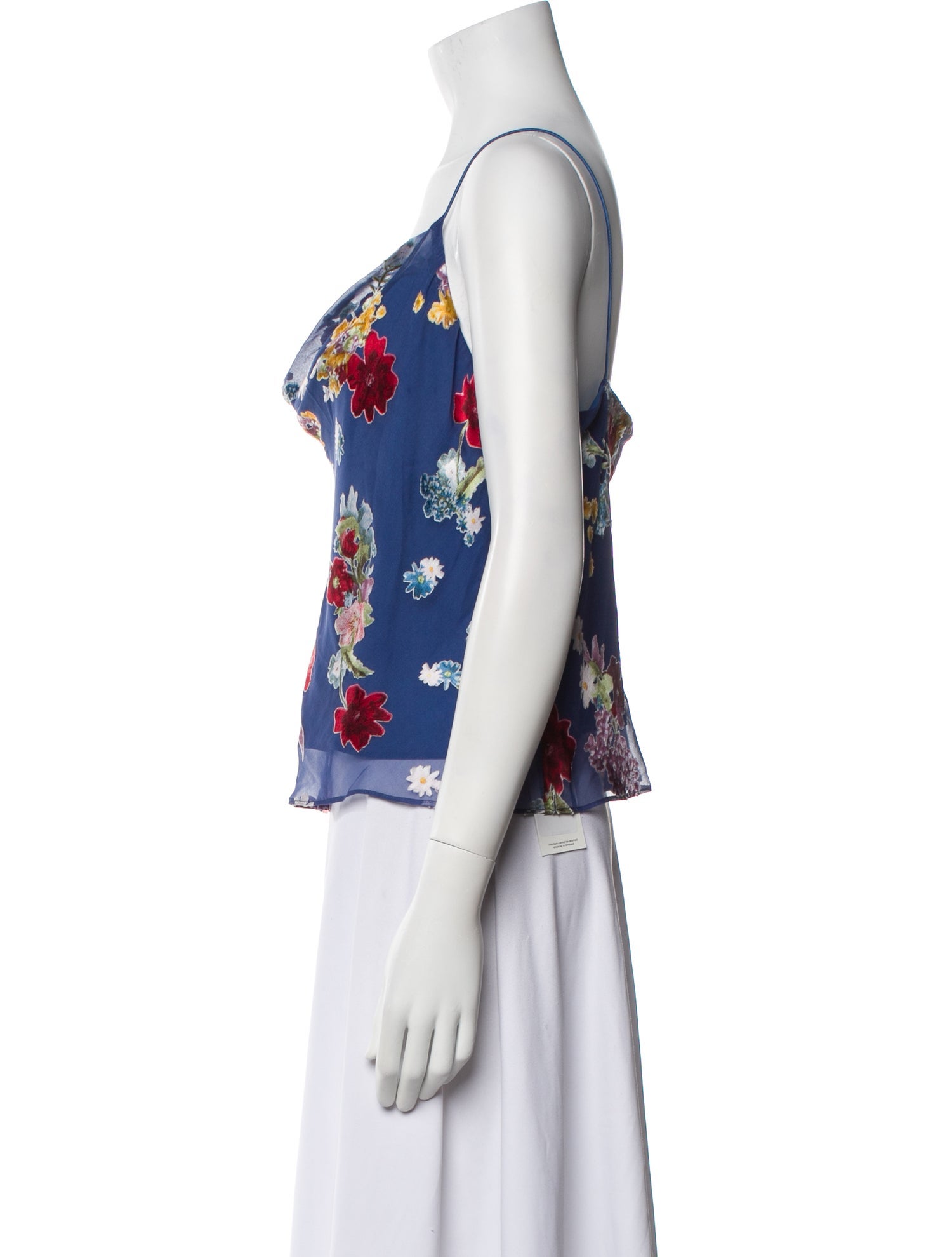 Alice + Olivia Floral Print Cowl Neck Blouse