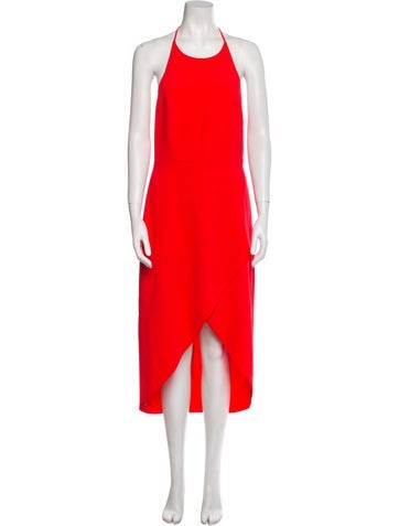 Alice + Olivia Dresses Halterneck Long Dress Petite