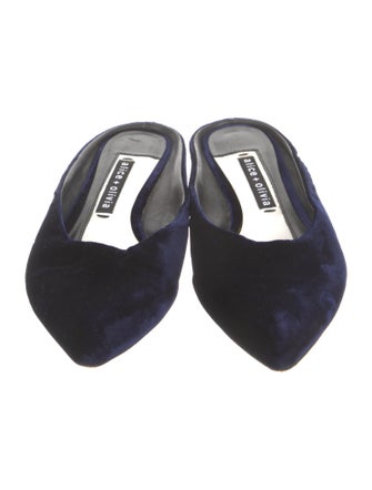 Alice + Olivia Velvet Mules