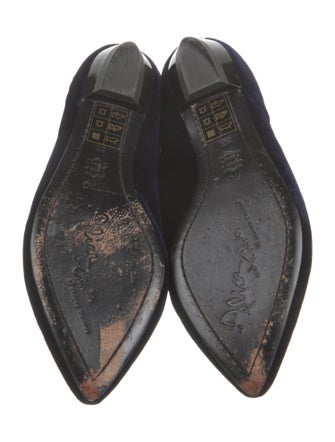 Alice + Olivia Velvet Mules