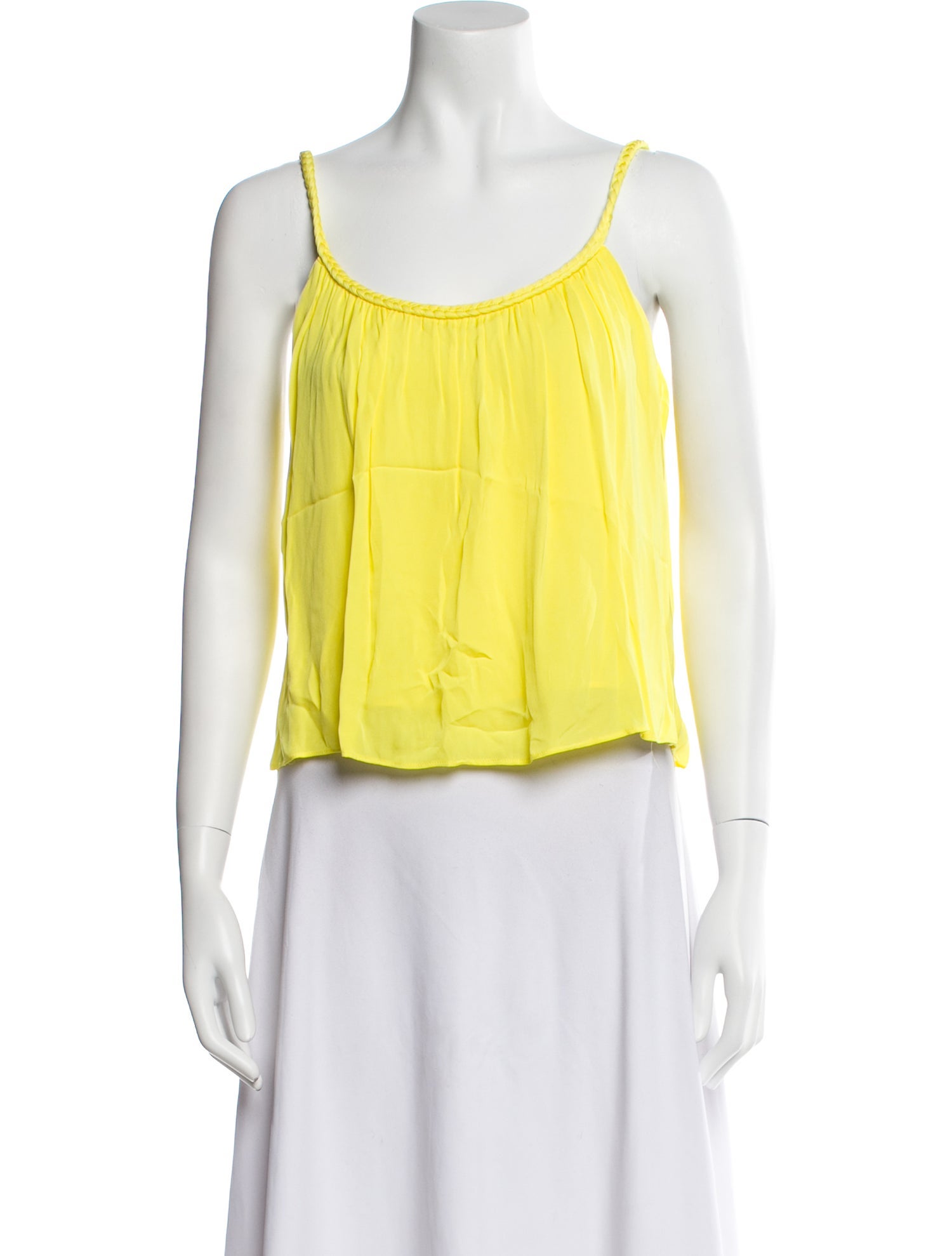 Alice + Olivia Scoop Neck Sleeveless Crop Top