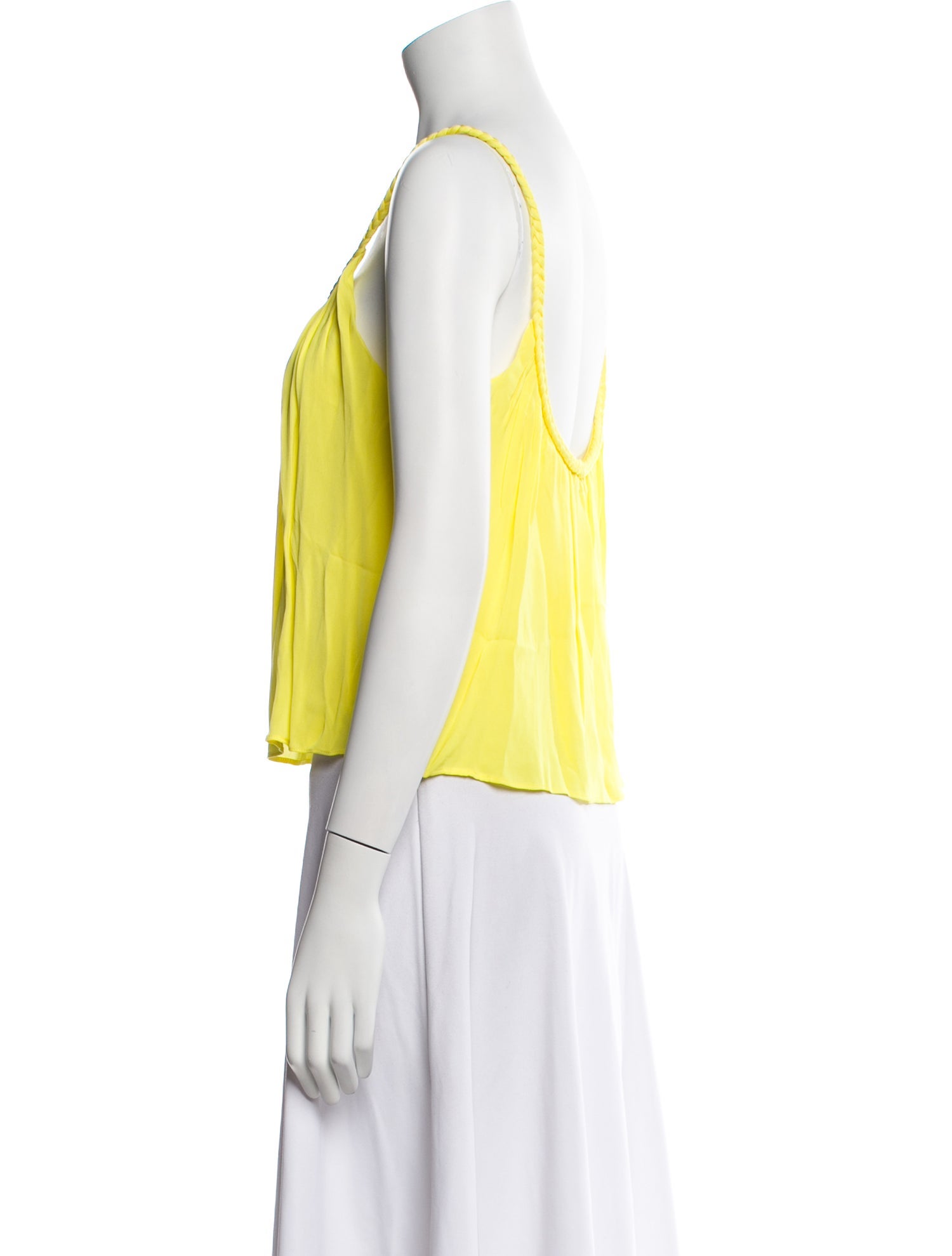 Alice + Olivia Scoop Neck Sleeveless Crop Top