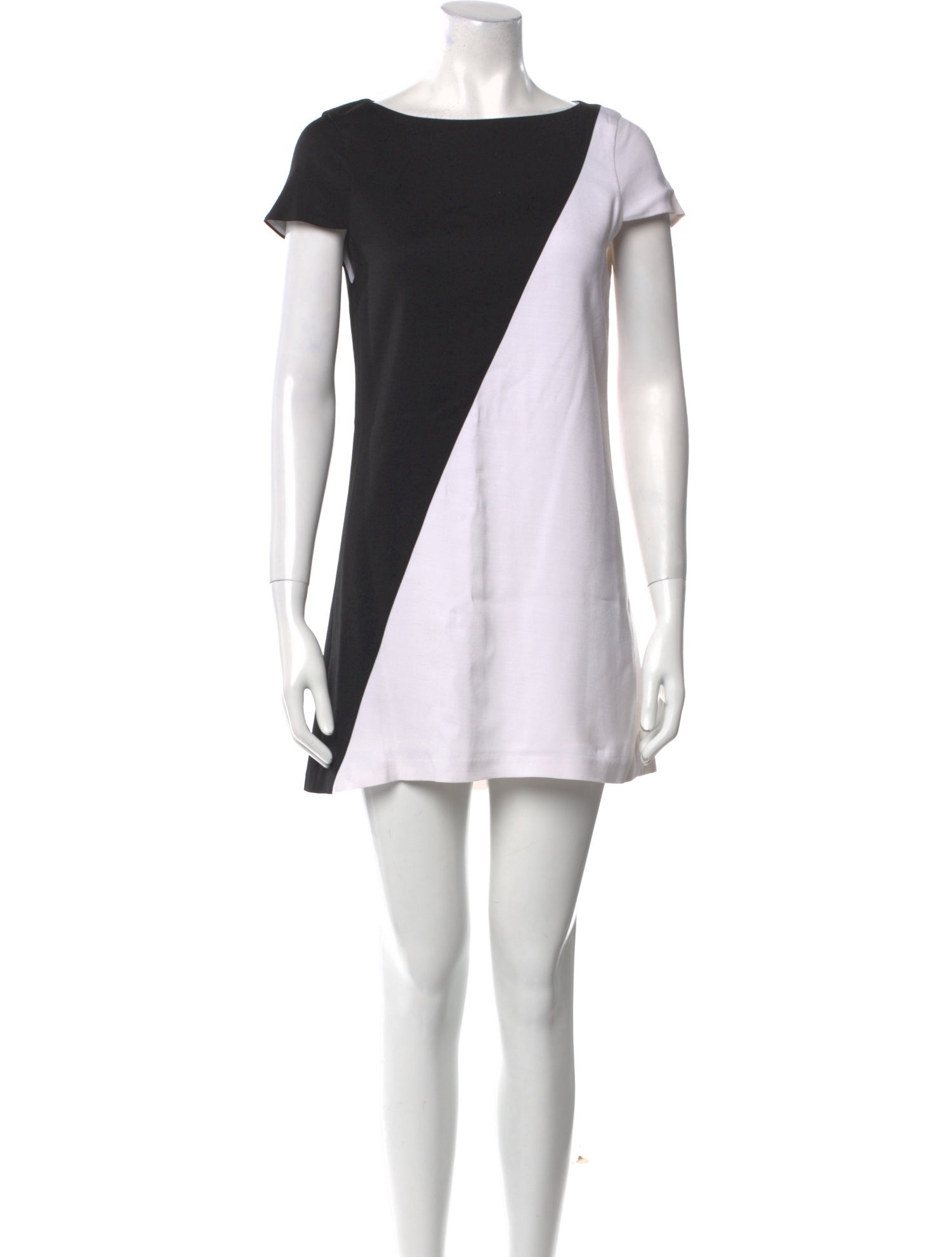 Alice + Olivia Colorblock Pattern Mini Dress