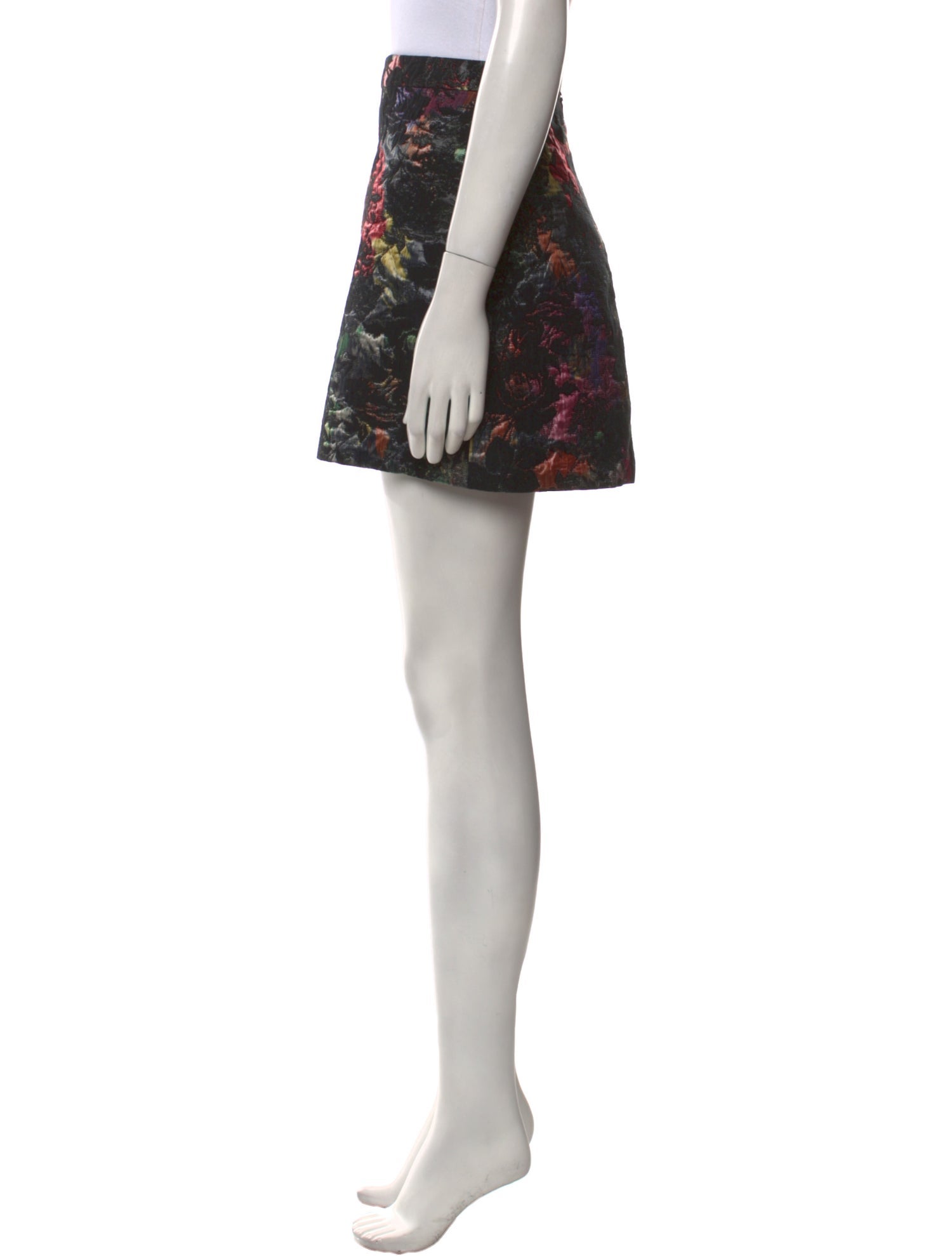 Alice + Olivia Floral Print Mini Skirt
