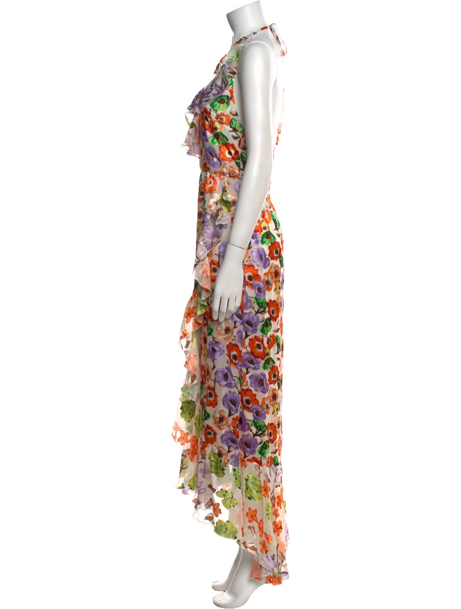 Alice + Olivia Floral Print Long Dress