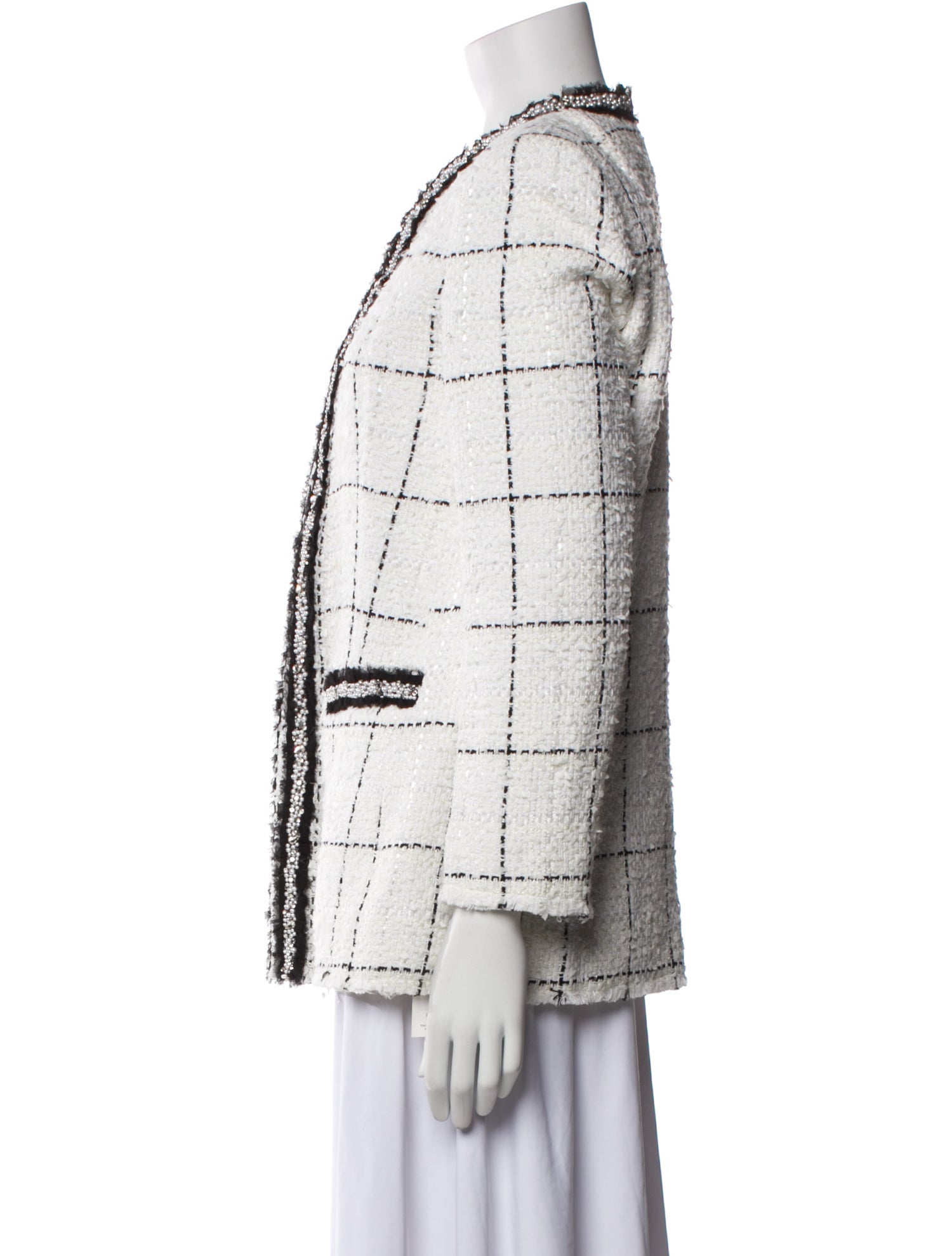 Alice + Olivia Striped Evening Jacket