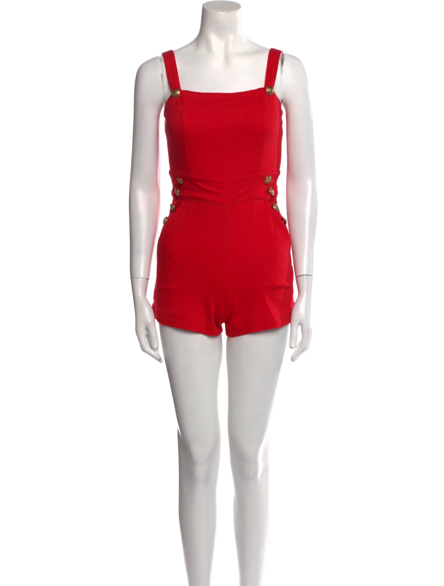 Alice + Olivia Square Neckline Romper w/ Tags