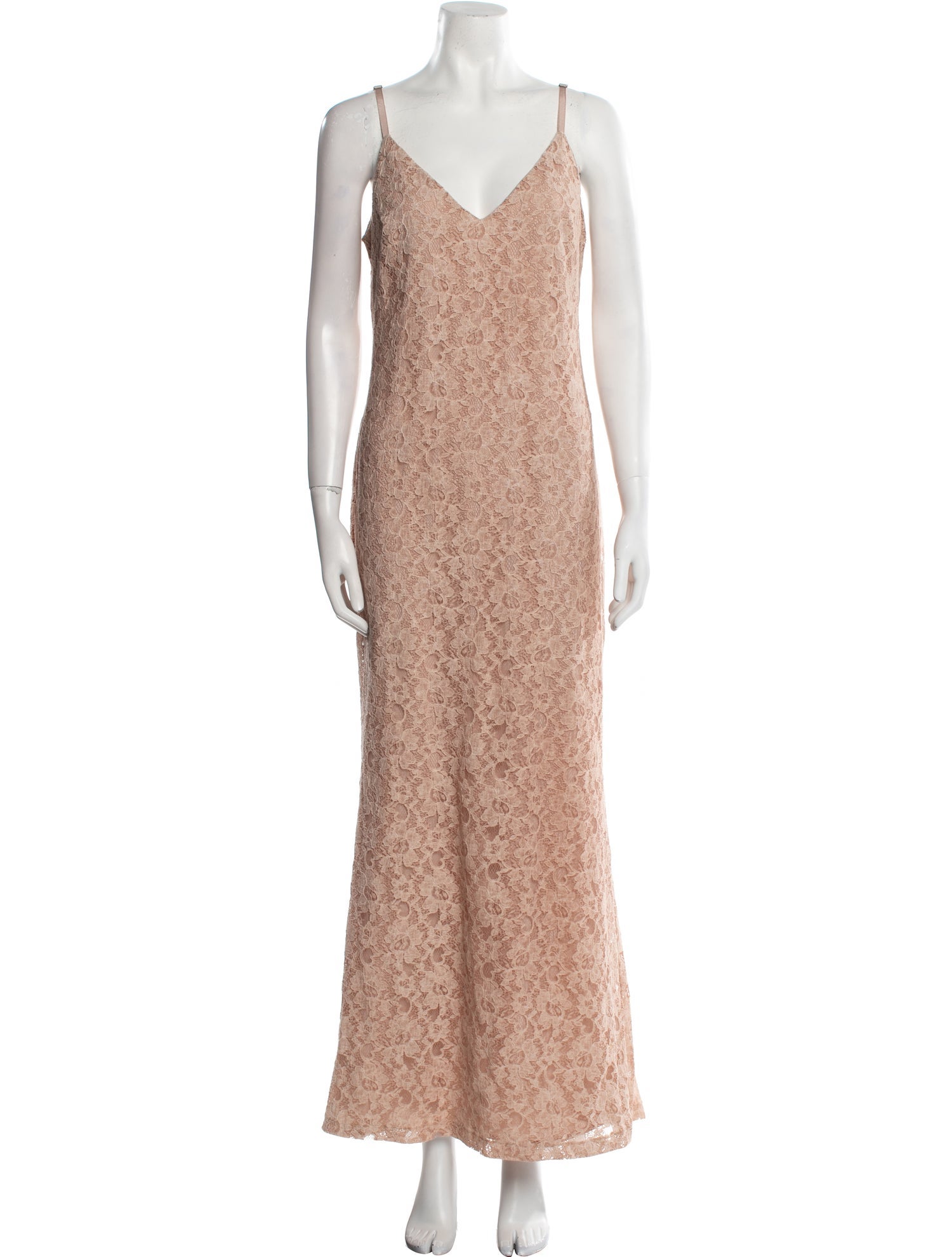 Alice + Olivia Lace Pattern Long Dress
