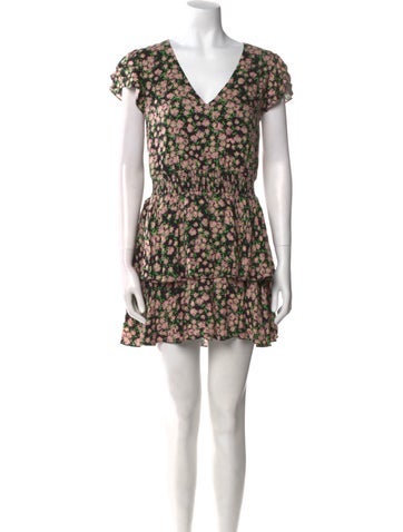 Alice + Olivia Jumpsuits and Rompers Floral Print V-Neck Romper US 14 | XL