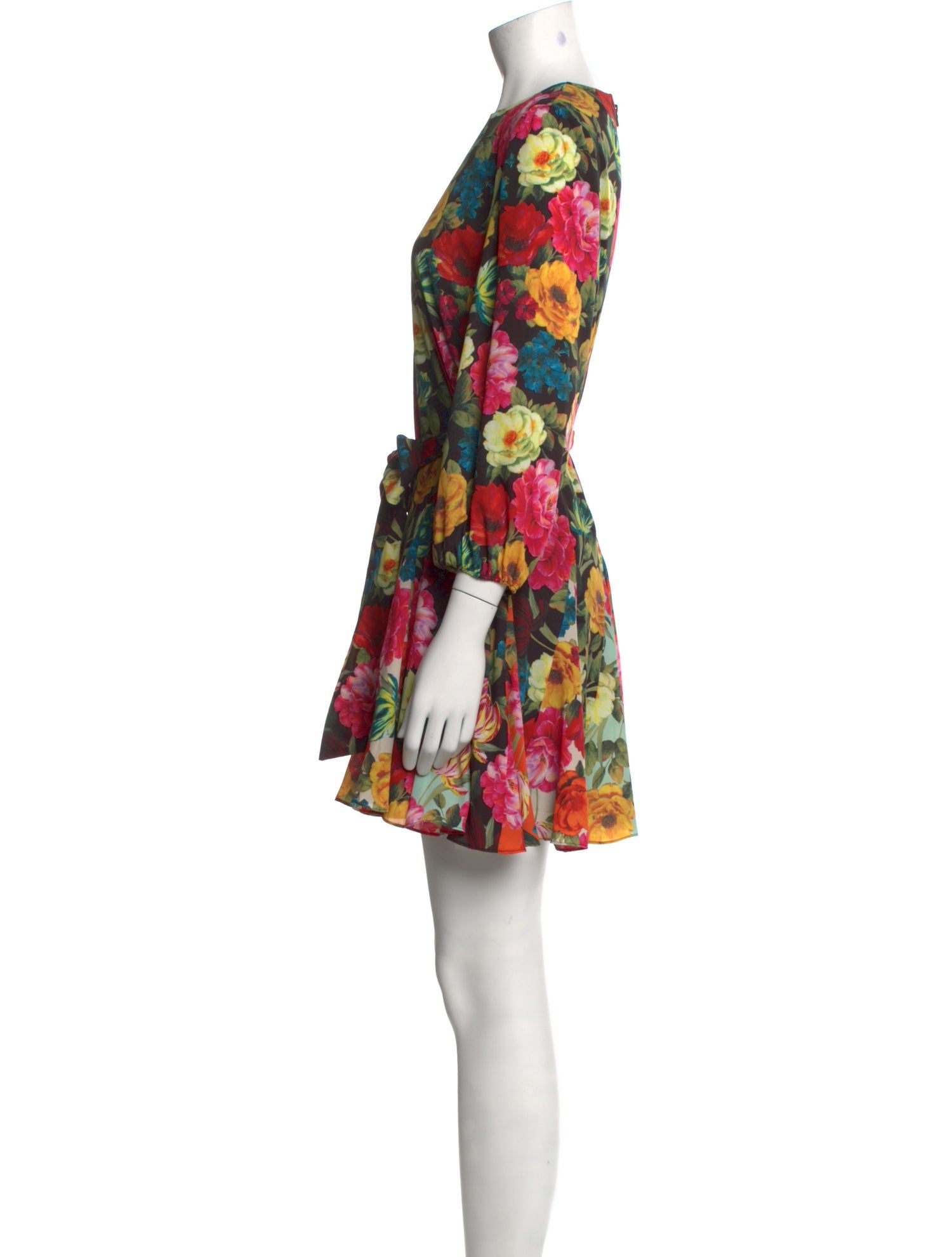 Alice + Olivia Floral Print Mini Dress